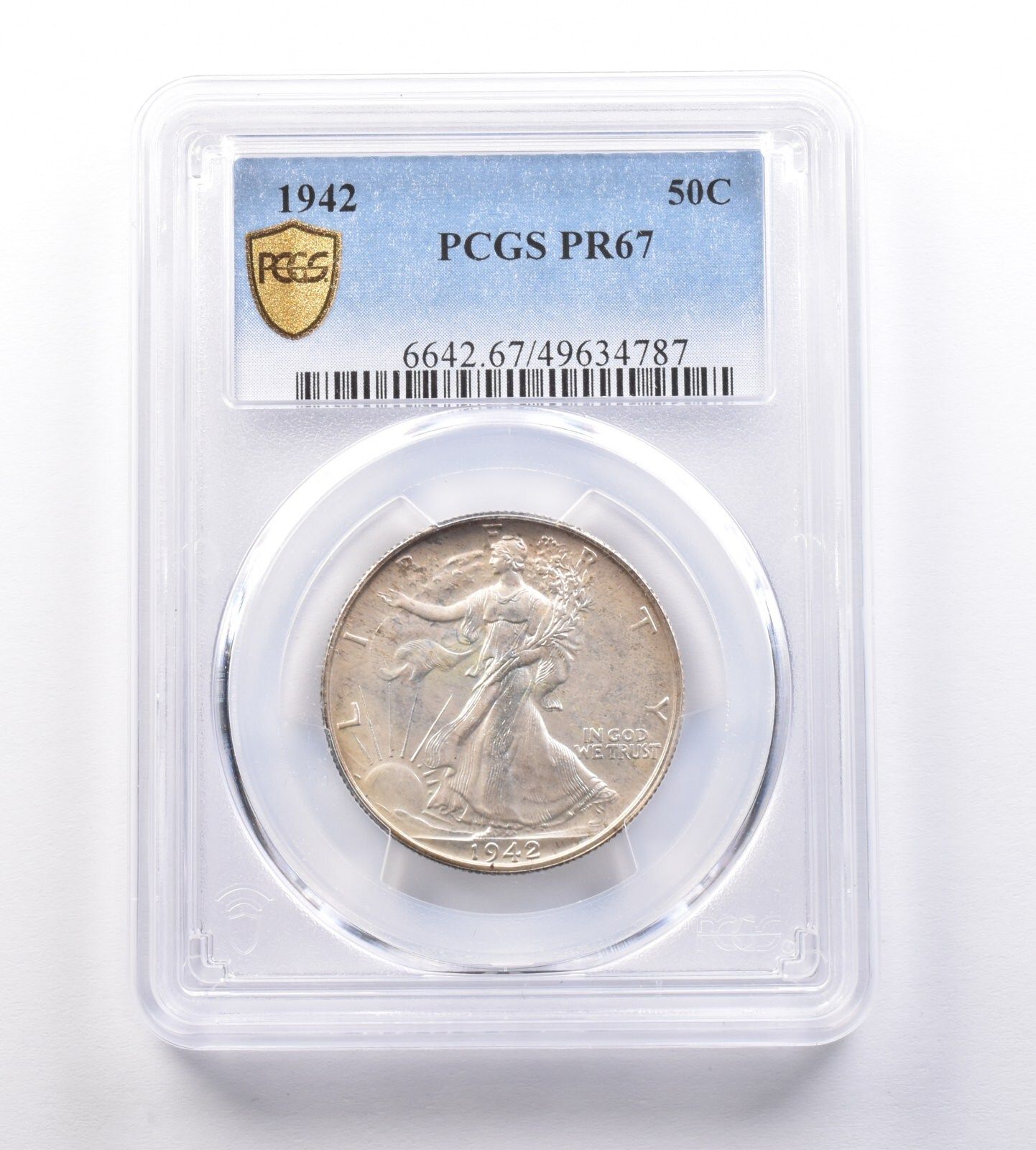 1942年ウォーキング・リバティ・ハーフダラー PR67 PCGS *9598 - メルカリ