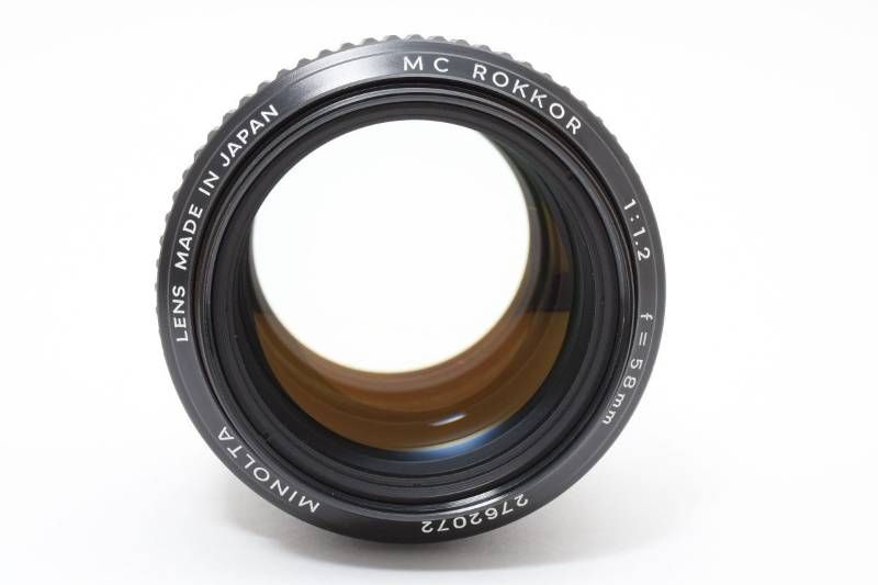 レンズ(単焦点) Minolta MC Rokkor 58mm 1.2 MINOLTA ミノルタ MC ROKKOR 1：1.2 58㎜ カメラレンズ 一眼レフレンズ