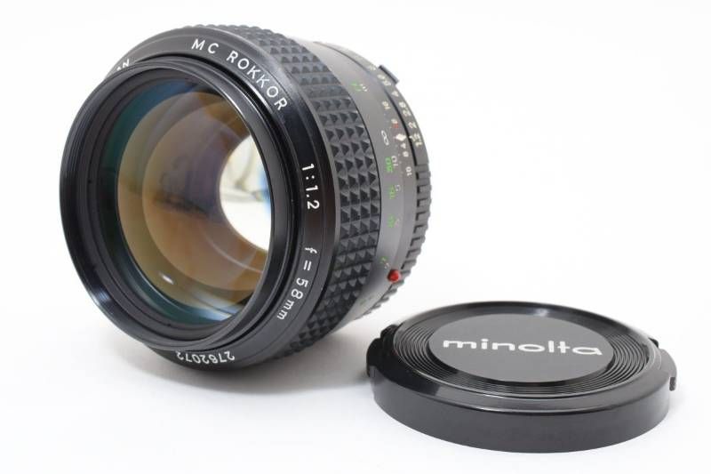 実用光学美品】Minolta ミノルタ MC ROKKOR 1.2 58mm MFレンズ #3933