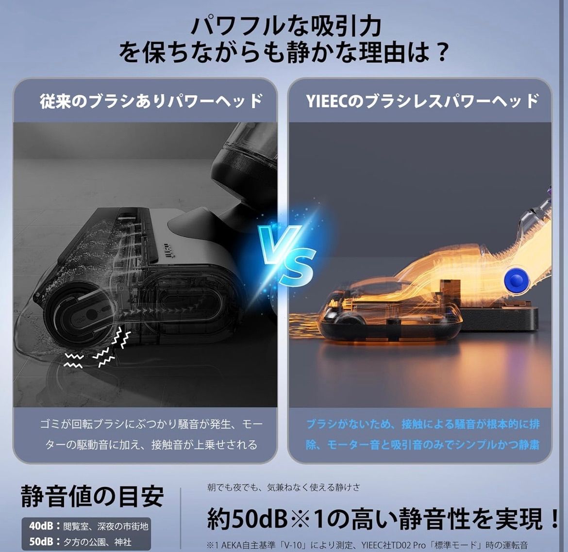 掃除機 コードレス 45000pa 強力吸引 サイクロン 50分連続稼働 - メルカリ