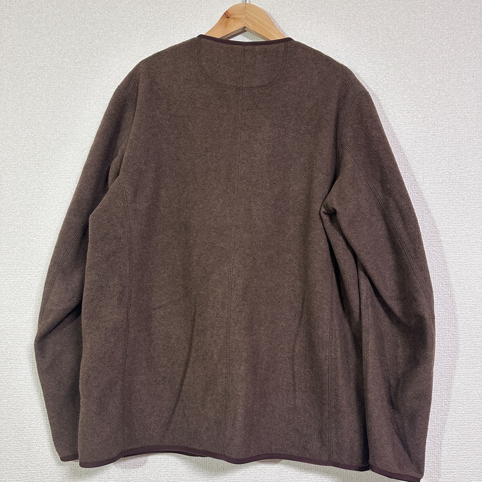 DANTON フリースノーカラージャケット フリースカーディガン JD-8939 