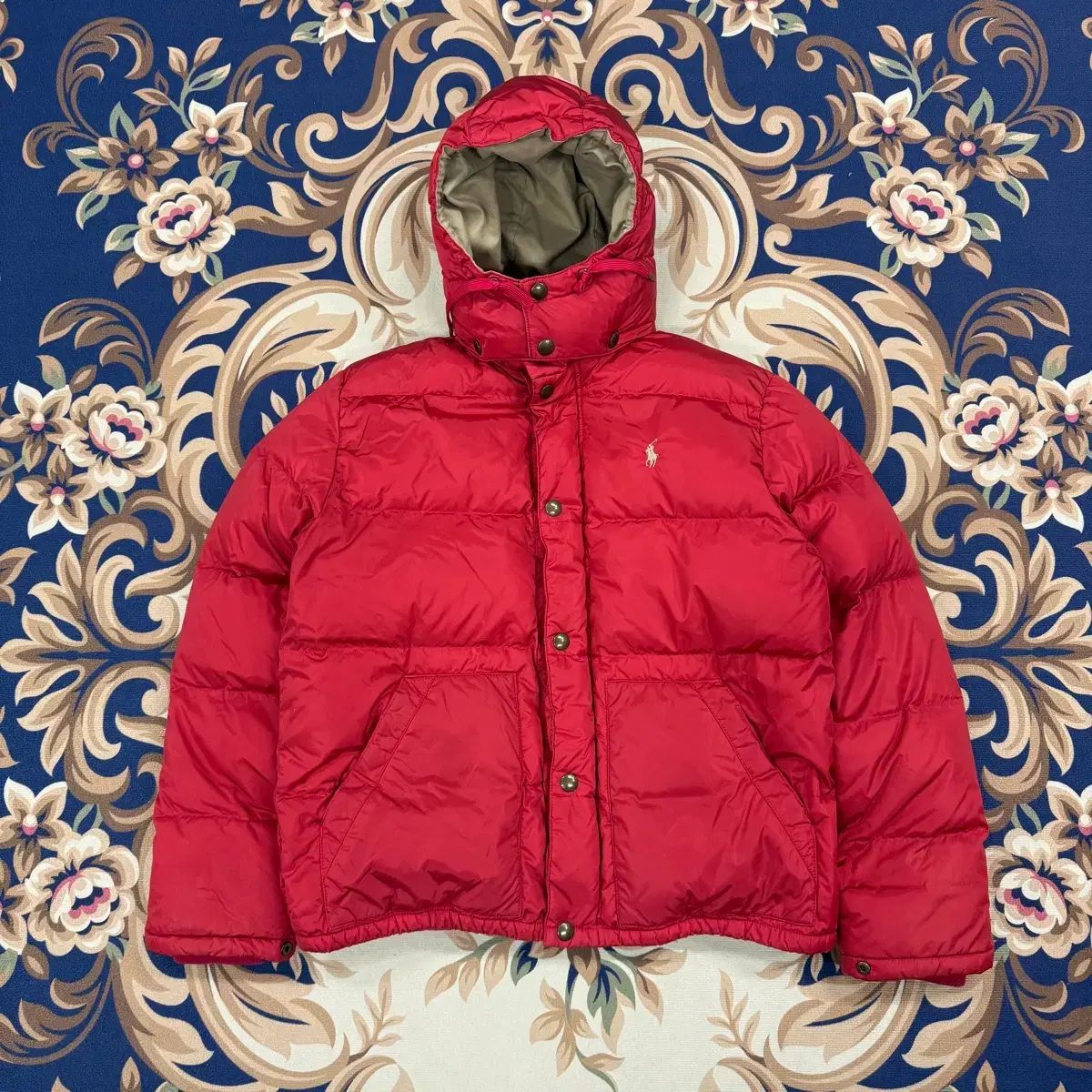 M)ポロ ラルフローレン Polo ralphlauren ダウンジャケット (レッド 