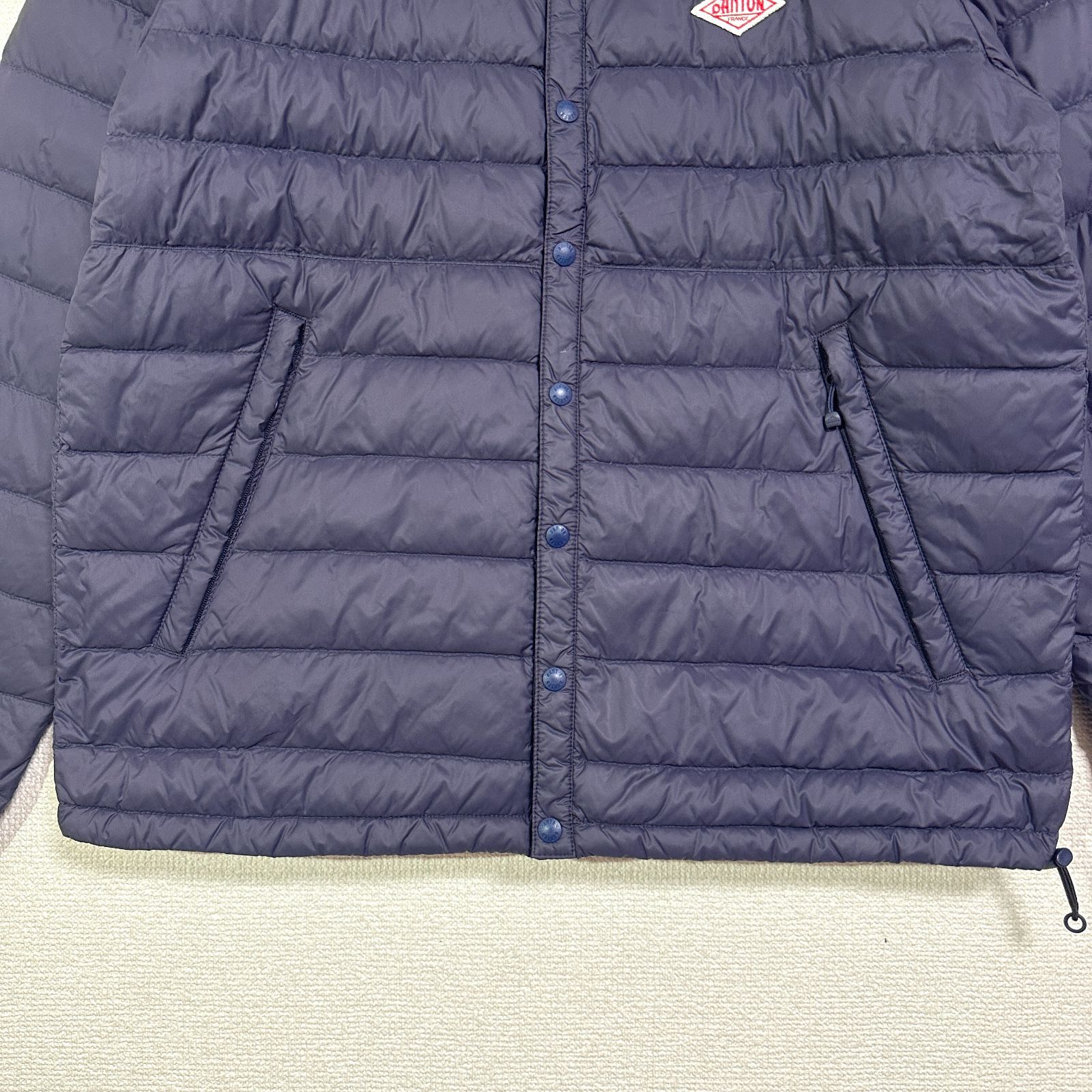 DANTON クルーネックインナーダウンジャケット JD-8748 ネイビー 38