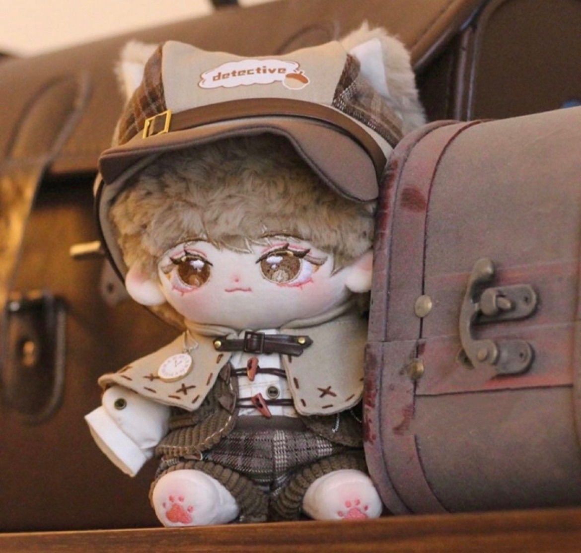 10cm20cmぬいぐるみ用 着せ替え服 ぬい服 コスチューム ネコ探偵