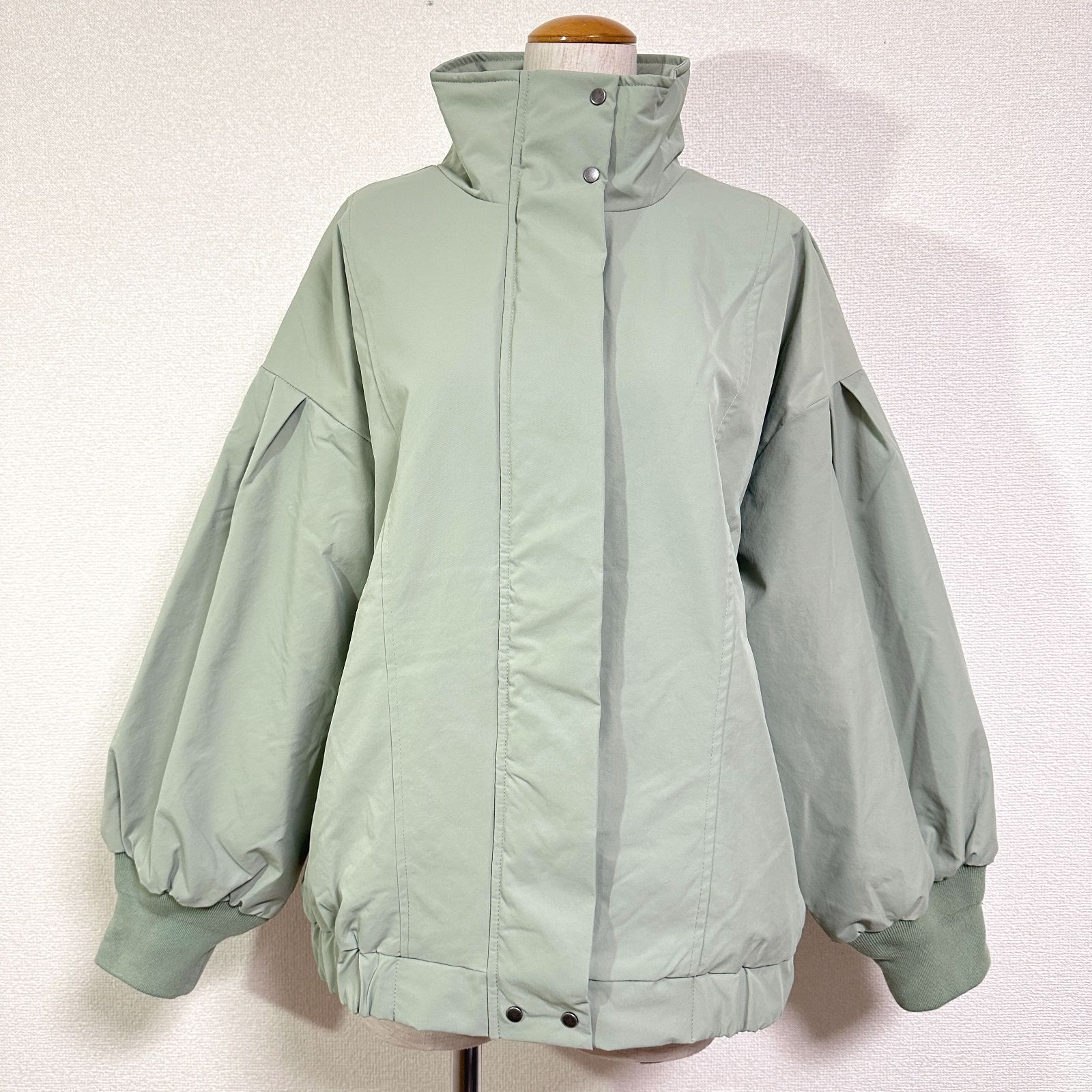 美品 un dix cors 23AW ハイネックスタンドブルゾン オーバーサイズ 袖 