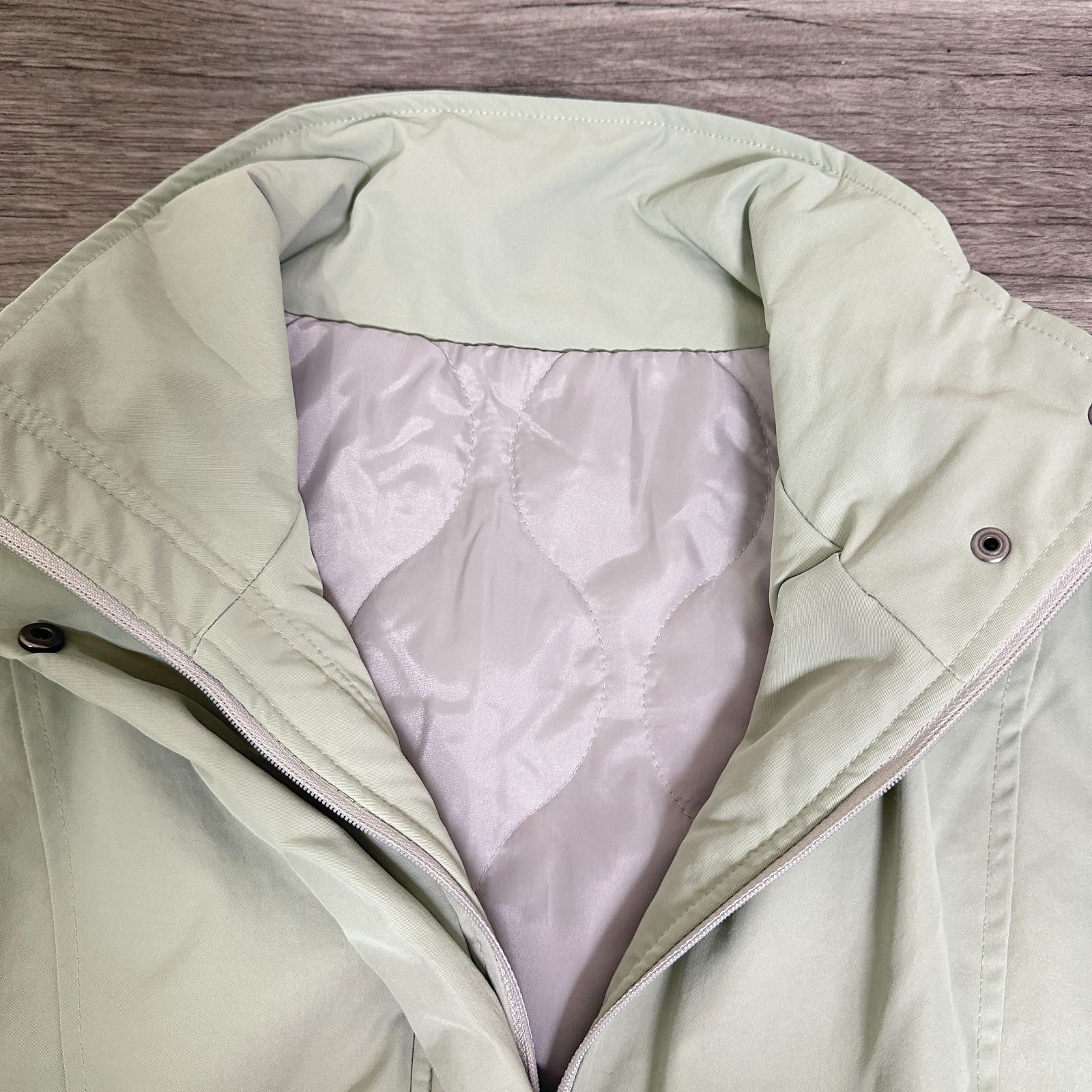 美品 un dix cors 23AW ハイネックスタンドブルゾン オーバーサイズ 袖 