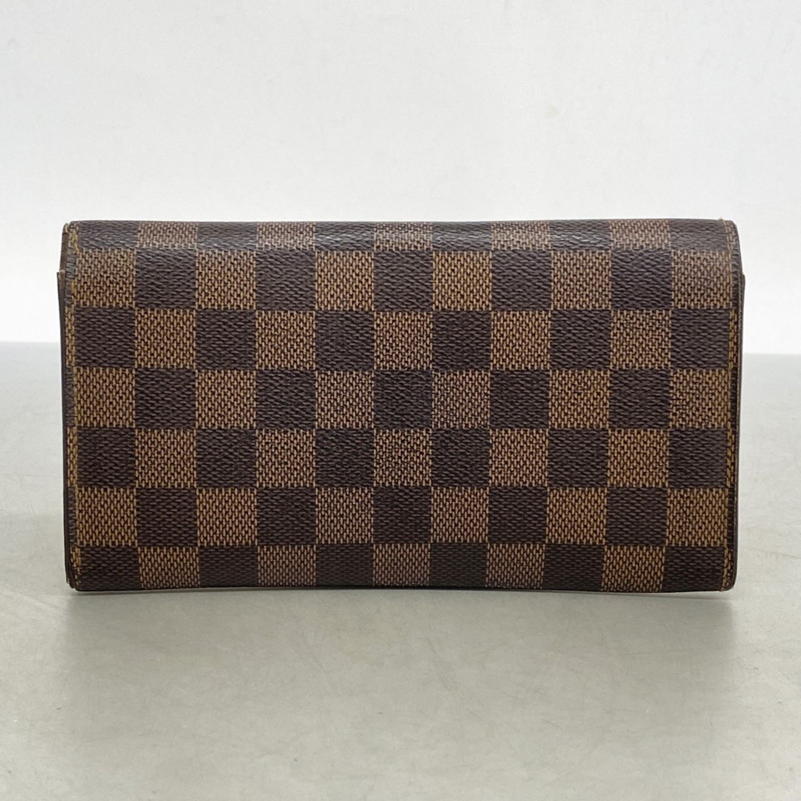 ルイヴィトン ポルトフォイユサラ ダミエ エベヌ 2つ折り長財布 N61734 LOUIS VUITTON（ルイ・ヴィトン） 中古 ポルトフォイユ・サラ ダミエ
