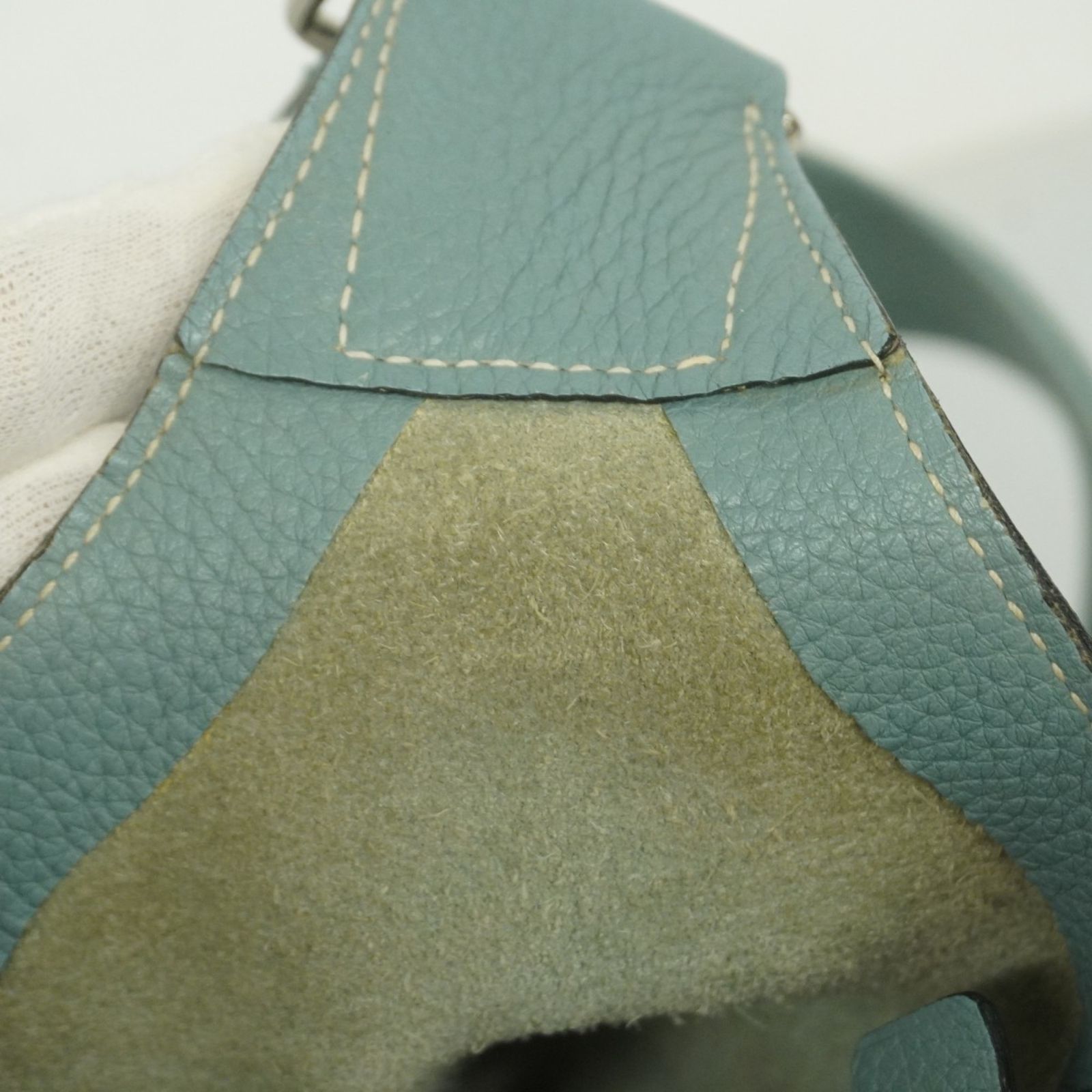 ❤お得なお品❤グッドニュースPM ブルージーン シルバー金具 エルメス □L刻印 HERMES エルメス ピコタンロックPM ブルージーン シルバー金具