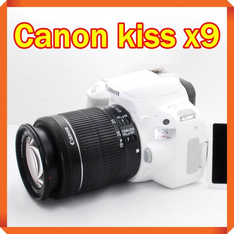 人気ホワイトカラー！ Canon EOS kiss x9 スマホ転送機能付き