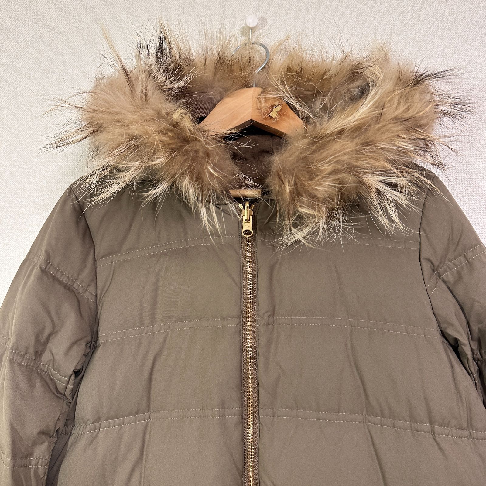 Deuxieme Classe リバーシブルフードダウン ラクーンファー付きダウン