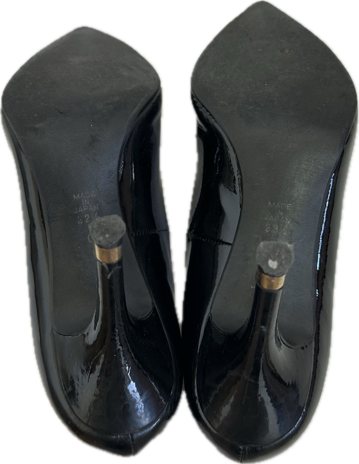 ZK31 【美品】DIANAダイアナ パンプス 靴シューズ ブラック エナメル