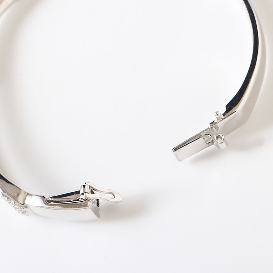 MNL25067 美品 SWAROVSKI スワロフスキー バングル ブレスレット M 