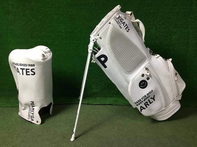 パーリーゲイツ PEARLY GATES ゴルフバッグ 89 中古 PEARLY GATES パーリーゲイツ ゴルフ キャディバッグ スマイル89