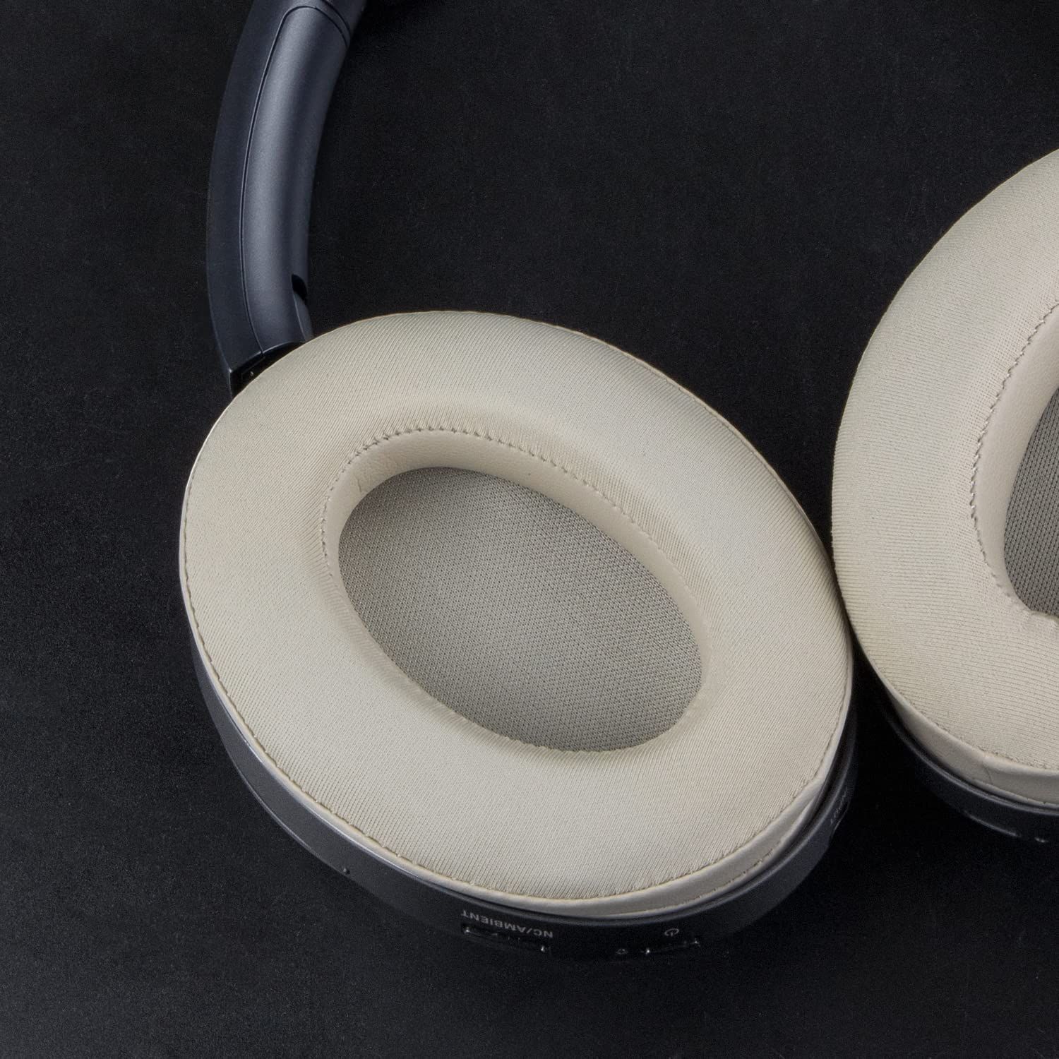 SOULWIT 冷却ジェル パッド イヤーパッド for Sony WH-1000XM3 (WH1000XM3) 用 オーバーイヤーヘッドフォン 交換パッド 高密度フォーム 互換性 ヘッドパッド 冷感 厚手パッド (ゴールド)