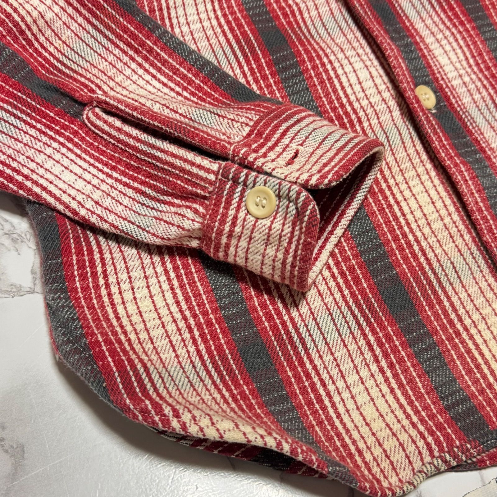 希少【WAREHOUSE ウェアハウス 【商品名】ネルシャツ シャツ 長袖