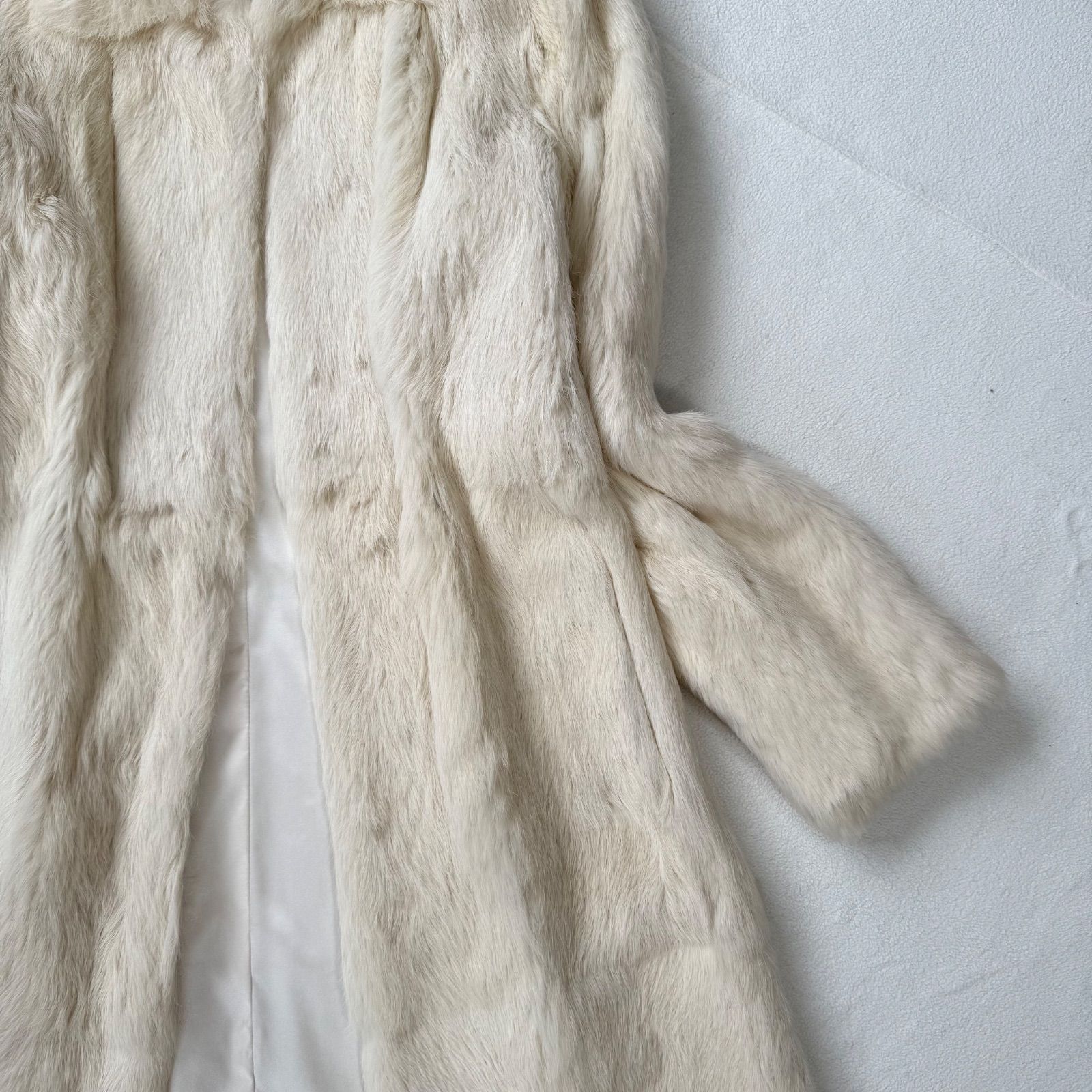 極美品・サイズ2✨セオリー ラビットファー 毛皮コート ロング コート