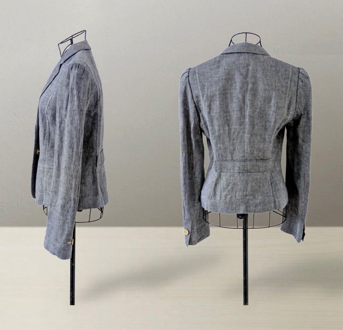 お値下げ☆HUGO BOSS ヒューゴボス☆グレー ピーコート ツィード HUGO BOSS（ヒューゴ・ボス） ボスヒューゴボス BOSS HUGOBOSS コート