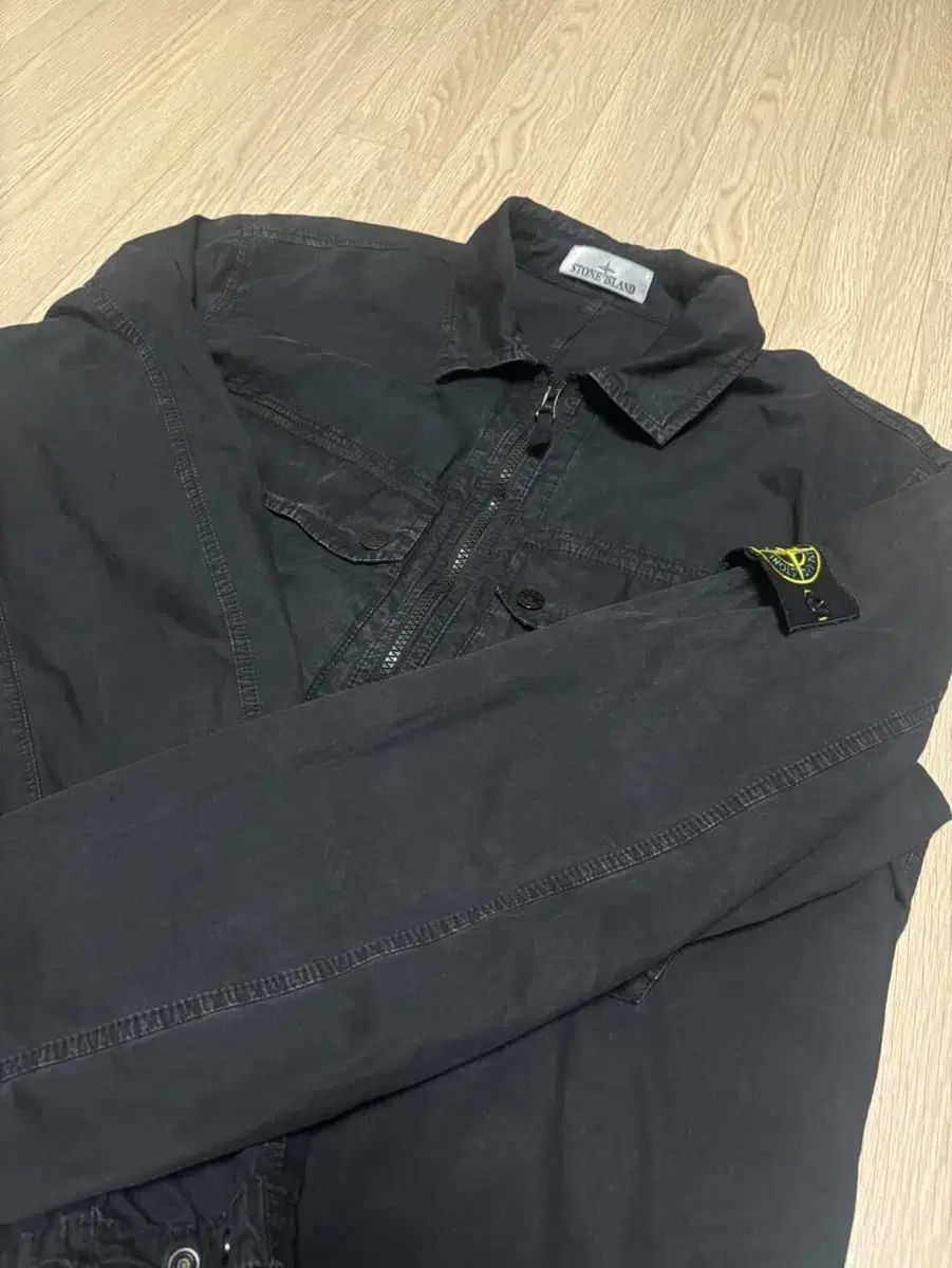 2 XL 23 FW クリーム版 ストーンアイランド ツーポケット オーバーサイズシャツ XXL