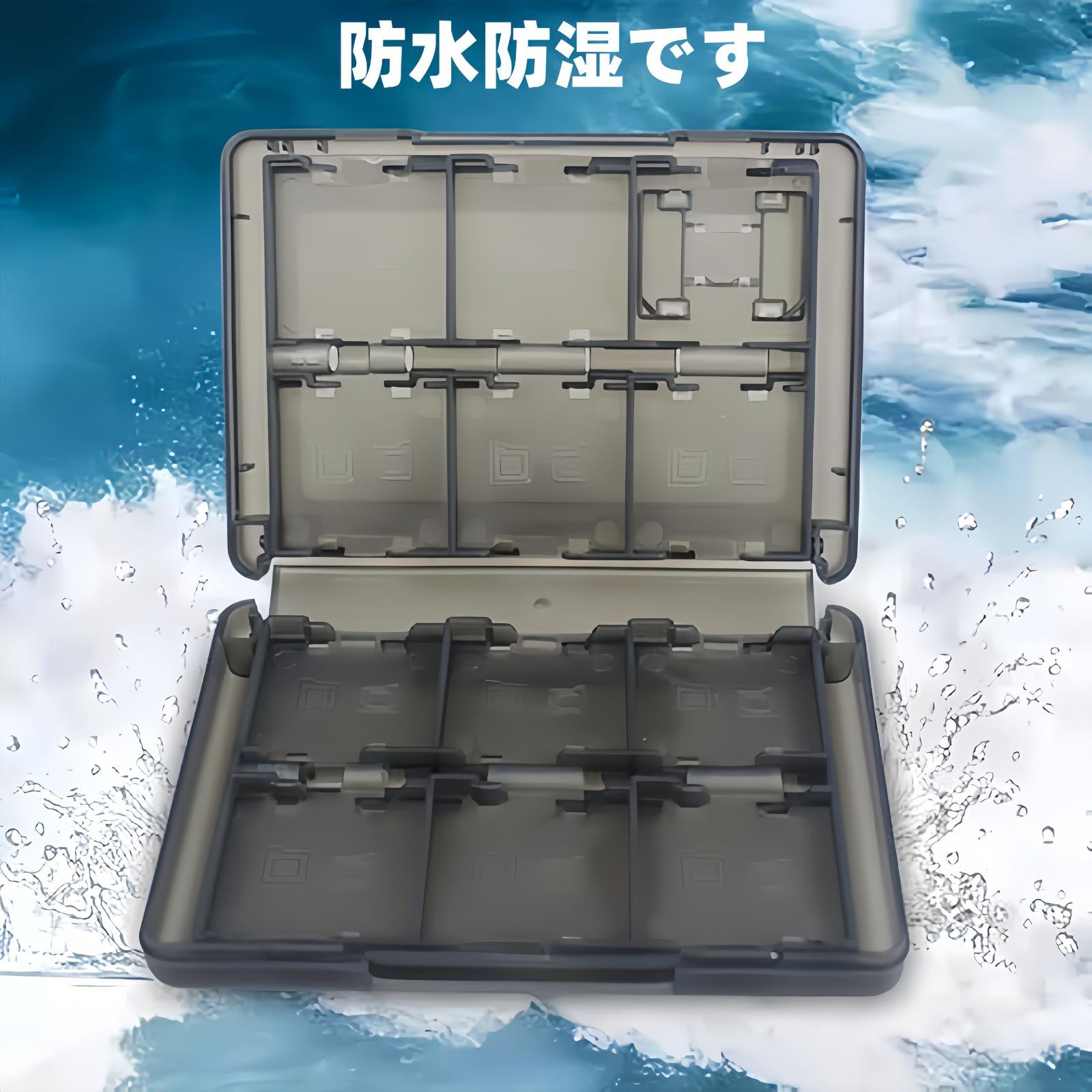 Jindizi 3DS/DS ソフトケース 携帯用 ゲームカード収納ケース 22枚対応