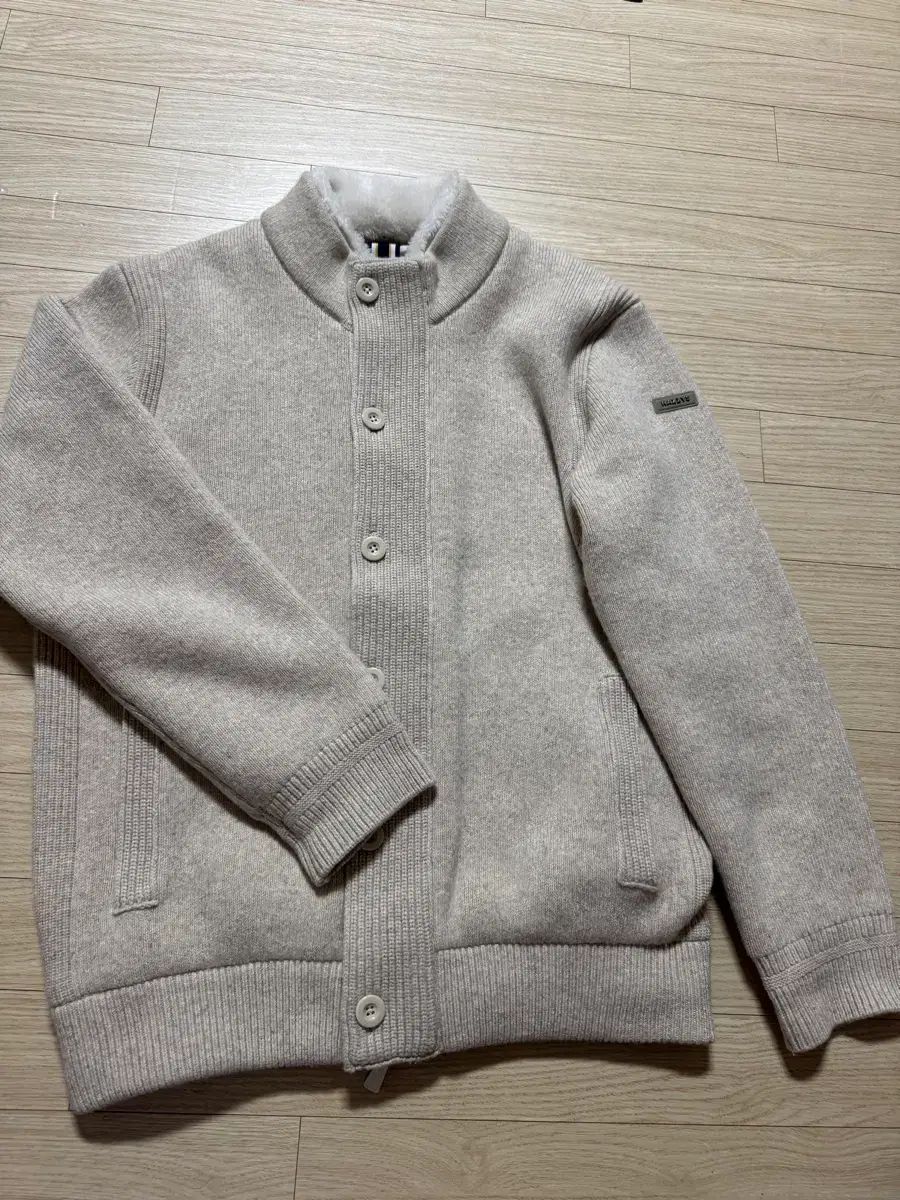 ヘジス アイボリー ニット カーディガン 105