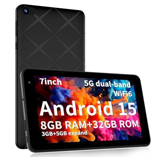 送料無料】タブレット 7インチ Wi-Fi モデル Android15 8GB+32GB IPS