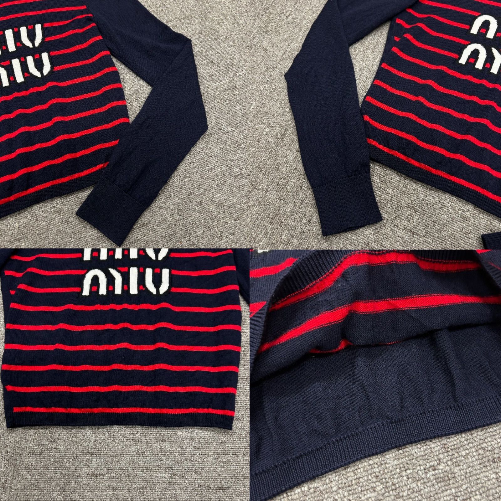 【匿名配送】ミュウミュウ　ニット セーター 長袖 サイズ38 匿名配送】ミュウミュウ ニット セーター 長袖 サイズ38 匿名配送