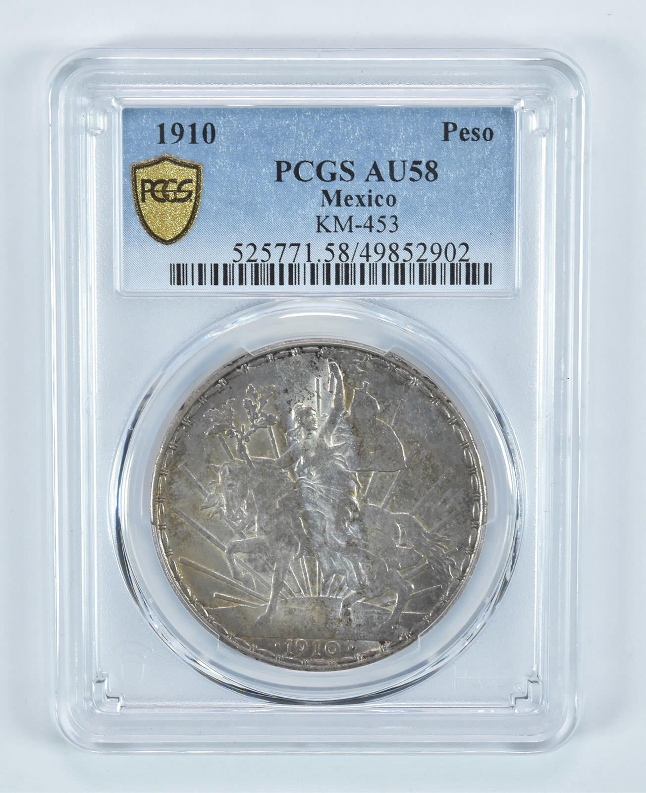 1910年 メキシコペソ KM-453 AU58 PCGS *9079 - メルカリ
