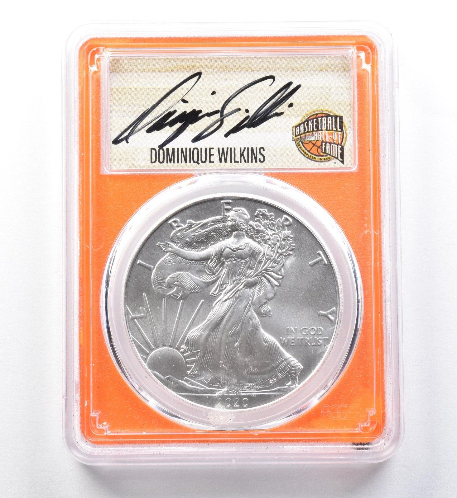 2020年 (P) アメリカン シルバー イーグル ウィルキンス発行 FDOI MS70