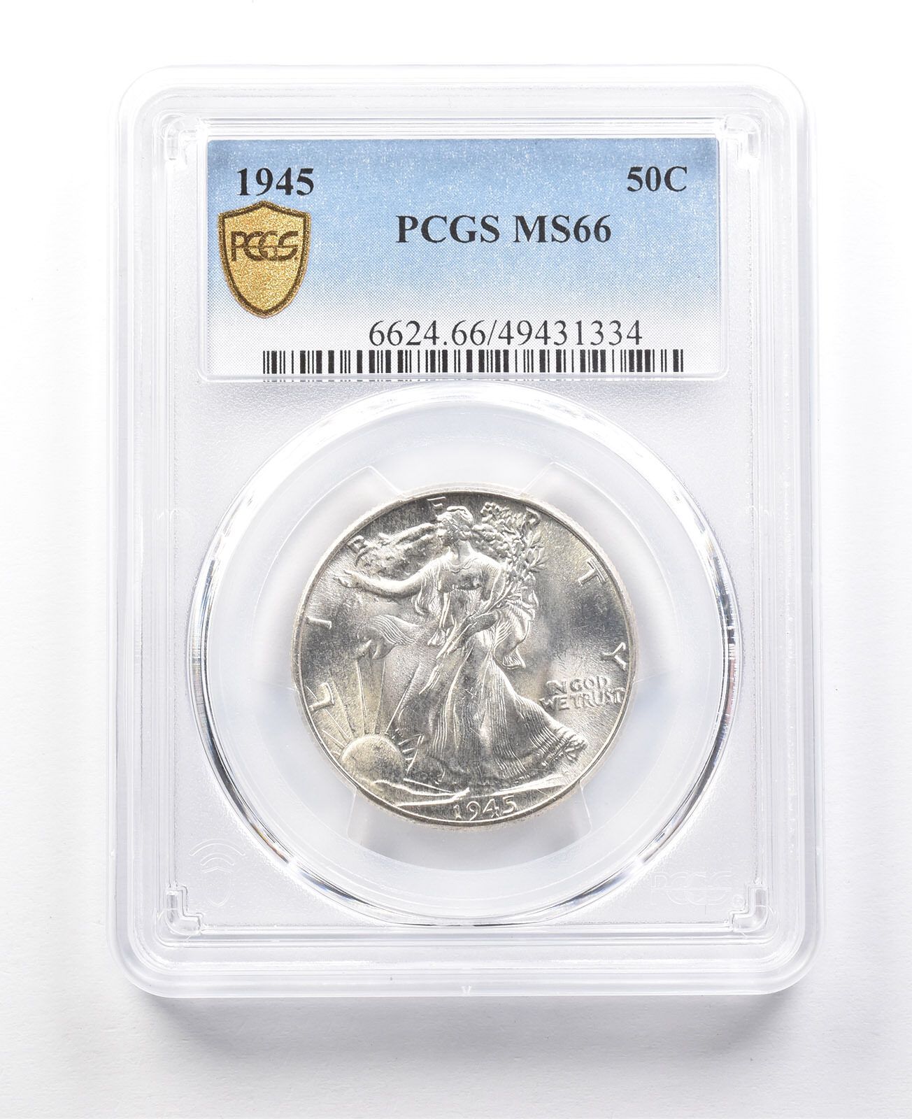 1945年ウォーキング・リバティ・ハーフダラー MS66 PCGS *3053 - メルカリ