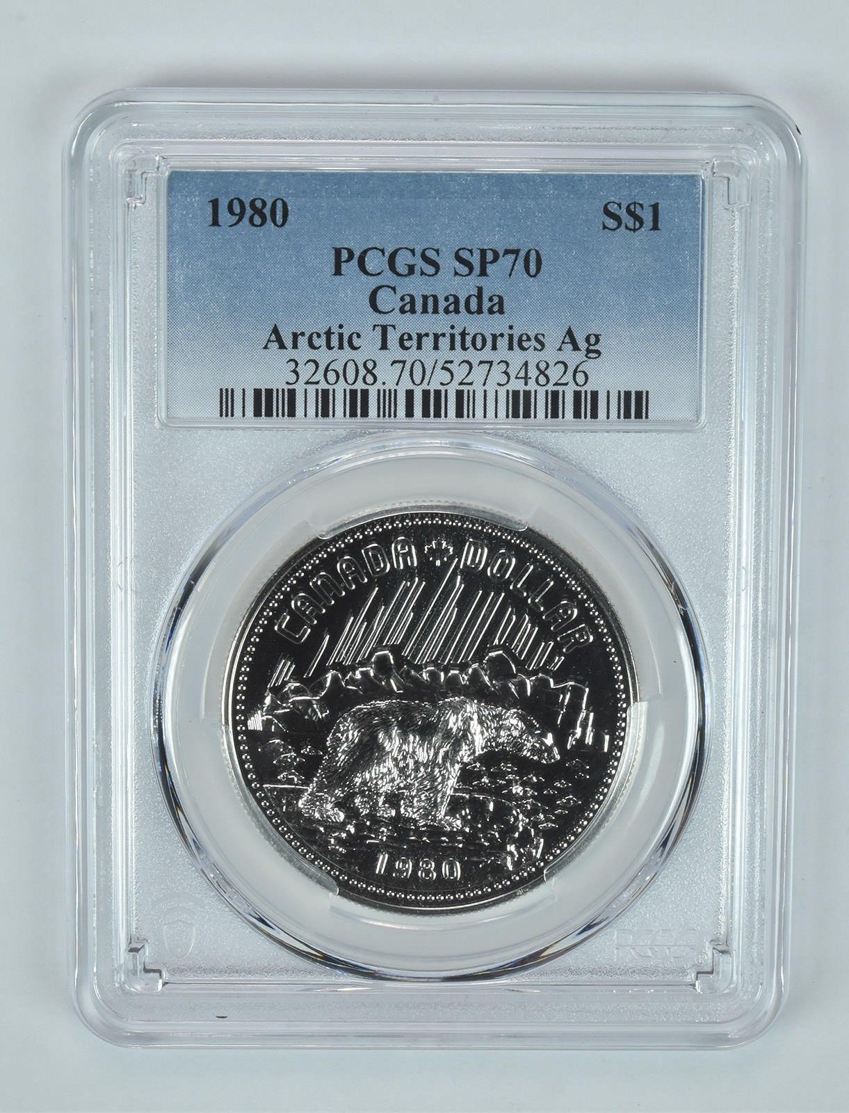 1980年 カナダ 1ドル銀貨 北極圏 SP70 PCGS ブルーラベル - メルカリ