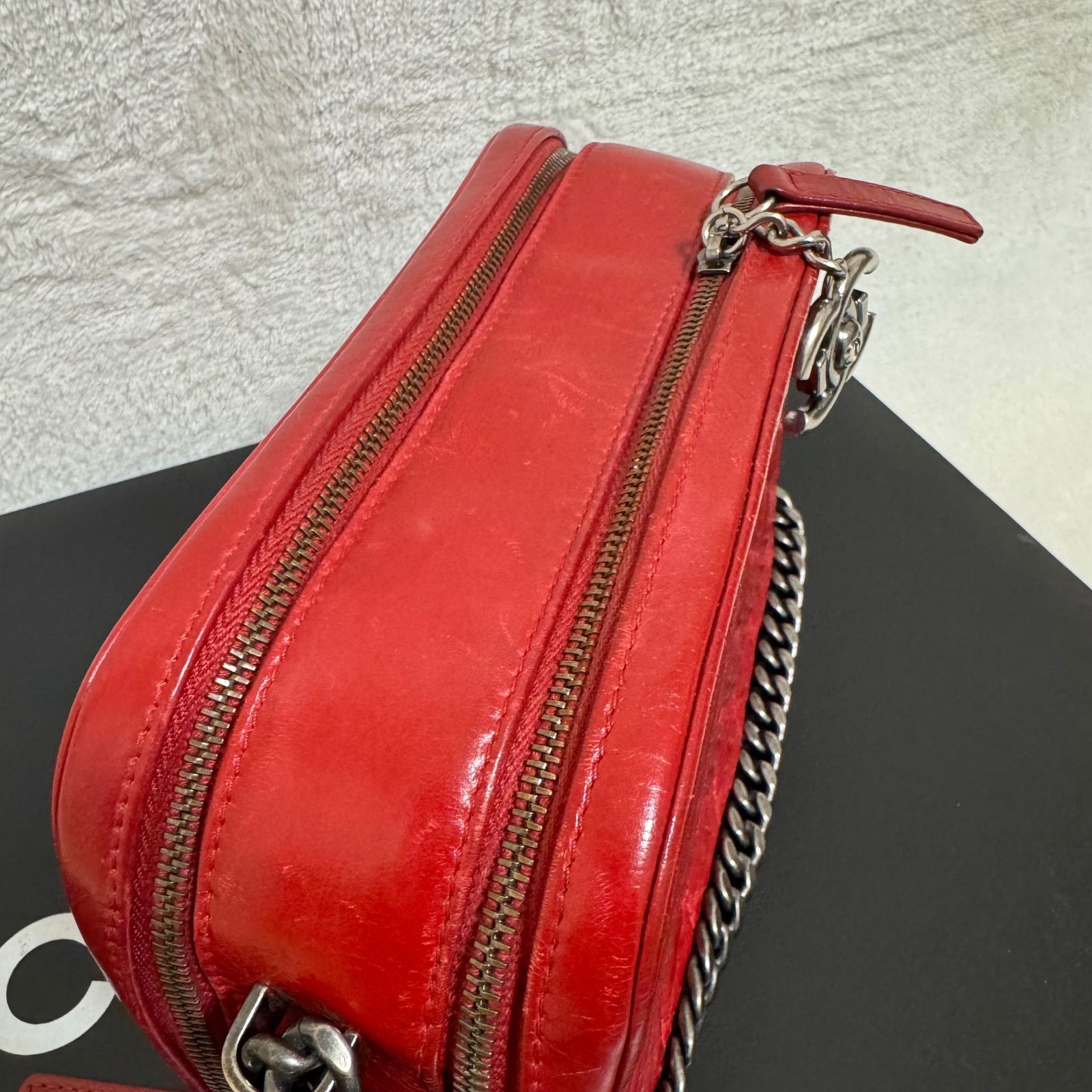 美品】CHANEL シャネル ボーイシャネル チェーンショルダー マトラッセ