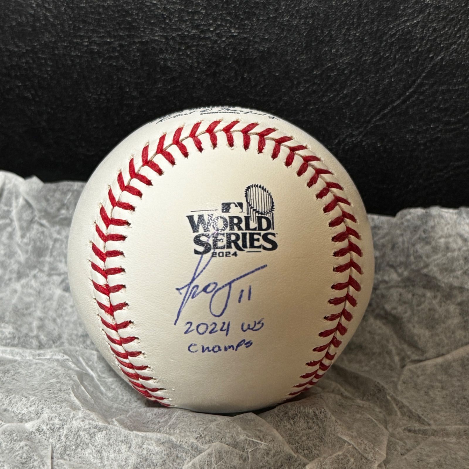 正規品！ ドジャース パヘス 直筆サイン MLB デビュー日 ボール PSA