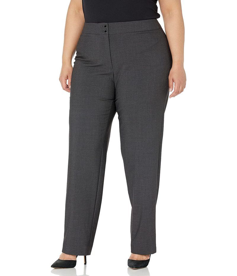 (取寄) カルバンクライン レディース ウィメンズ プラス サイズ キャリア パンツ   women   Women's Plus Size Career Pant Charcoal カルバンクライン レディース ボトムス カジュアルパンツ プラスサイズ