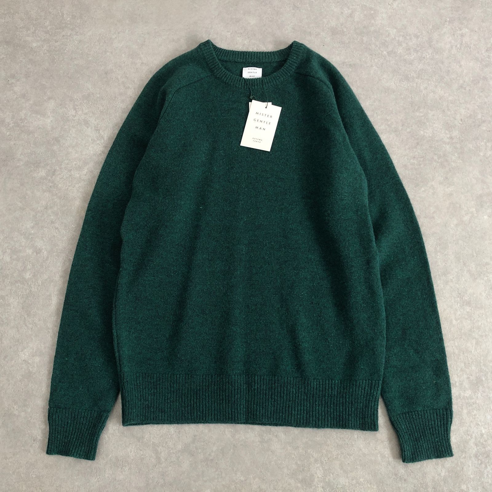 新品 定価1.7万 MISTER GENTLE MAN CREW NECK KNIT クルーネックニット 
