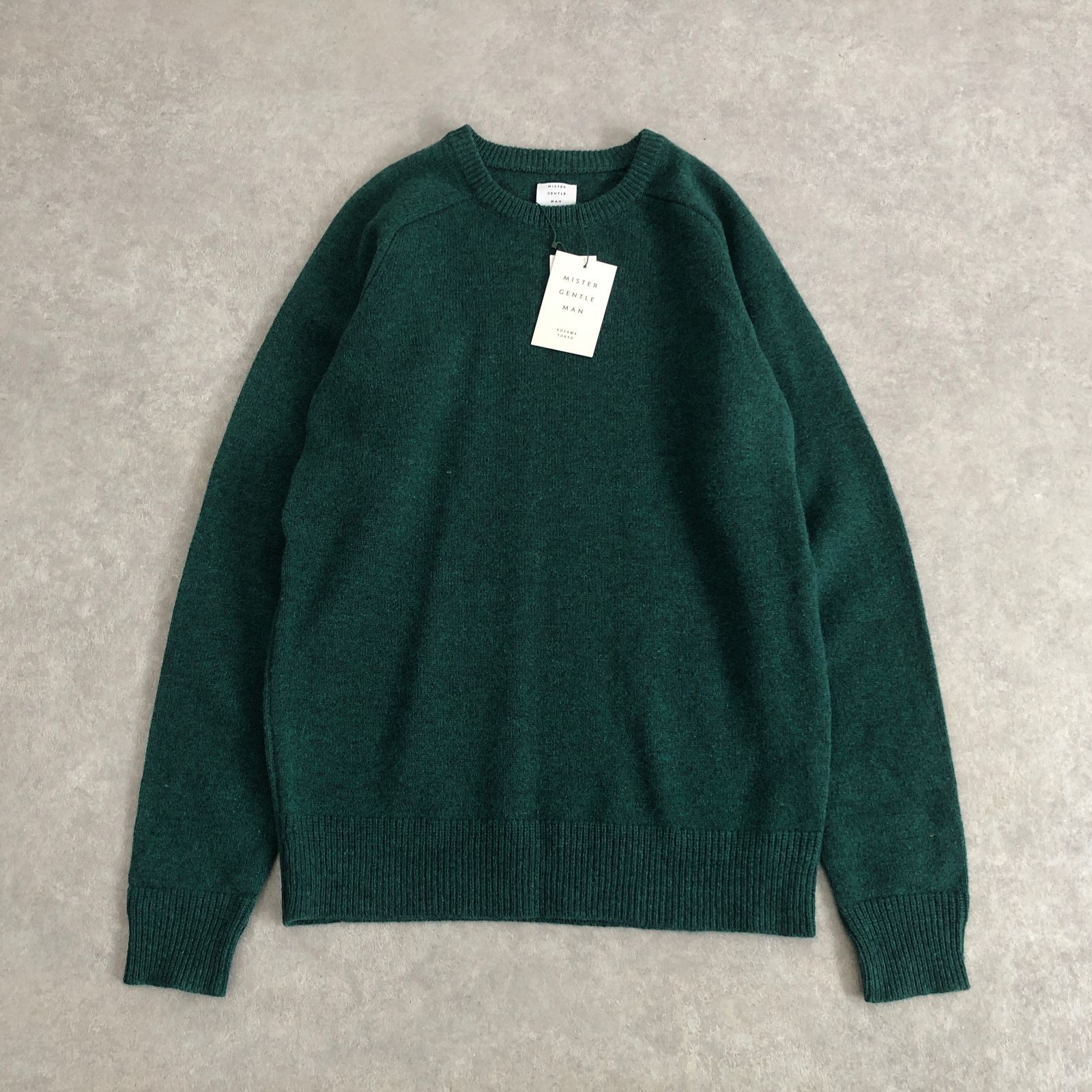 新品 定価1.7万 MISTER GENTLE MAN CREW NECK KNIT クルーネックニット 