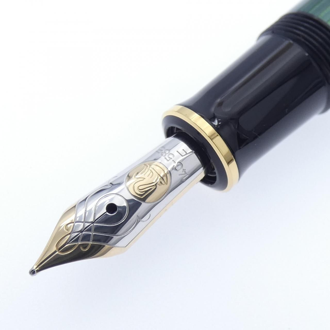 ペリカン スーベレーンM600緑縞 万年筆 - メルカリ