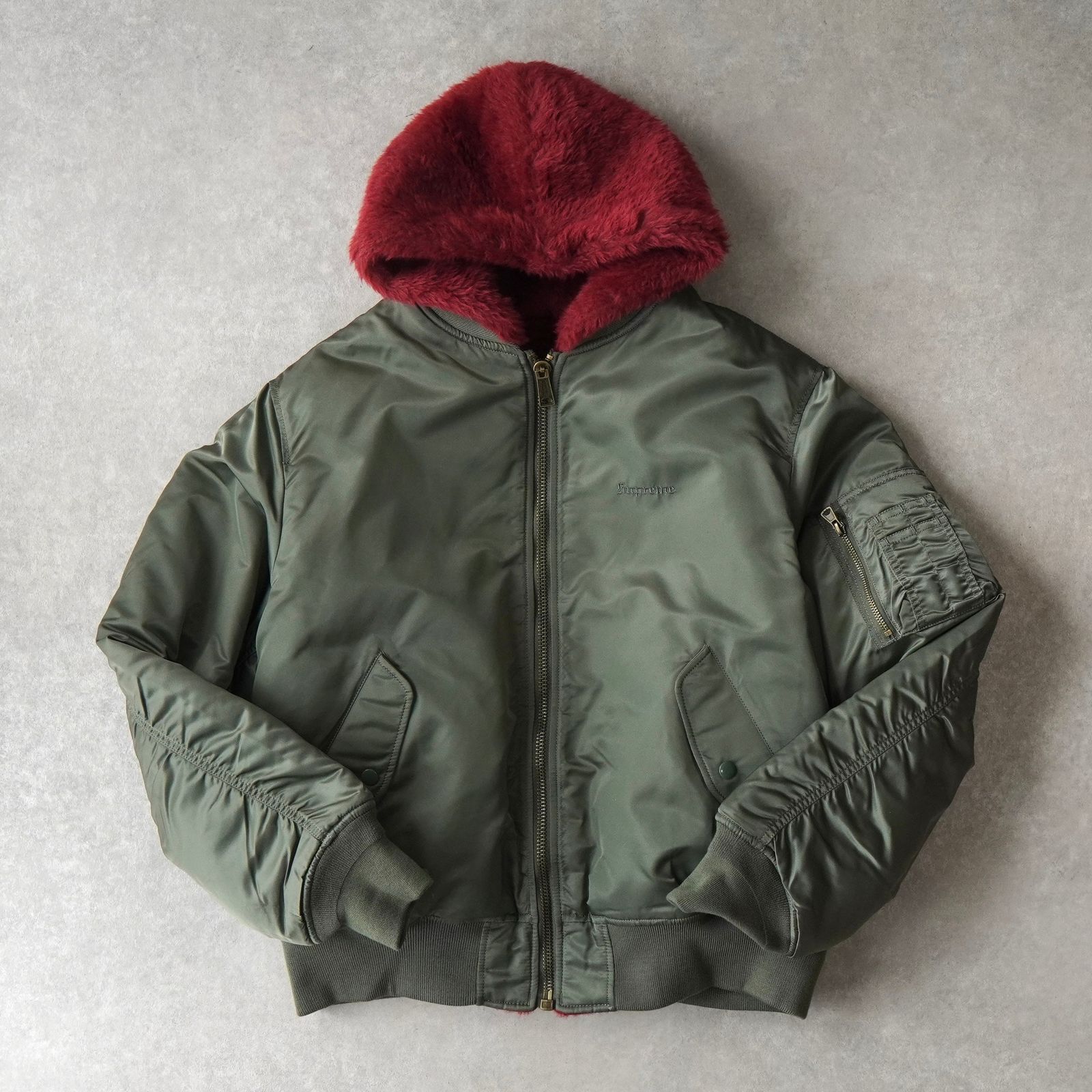 Supreme Faux Fur Reversible MA-1 シュプリーム リバーシブル MA-1