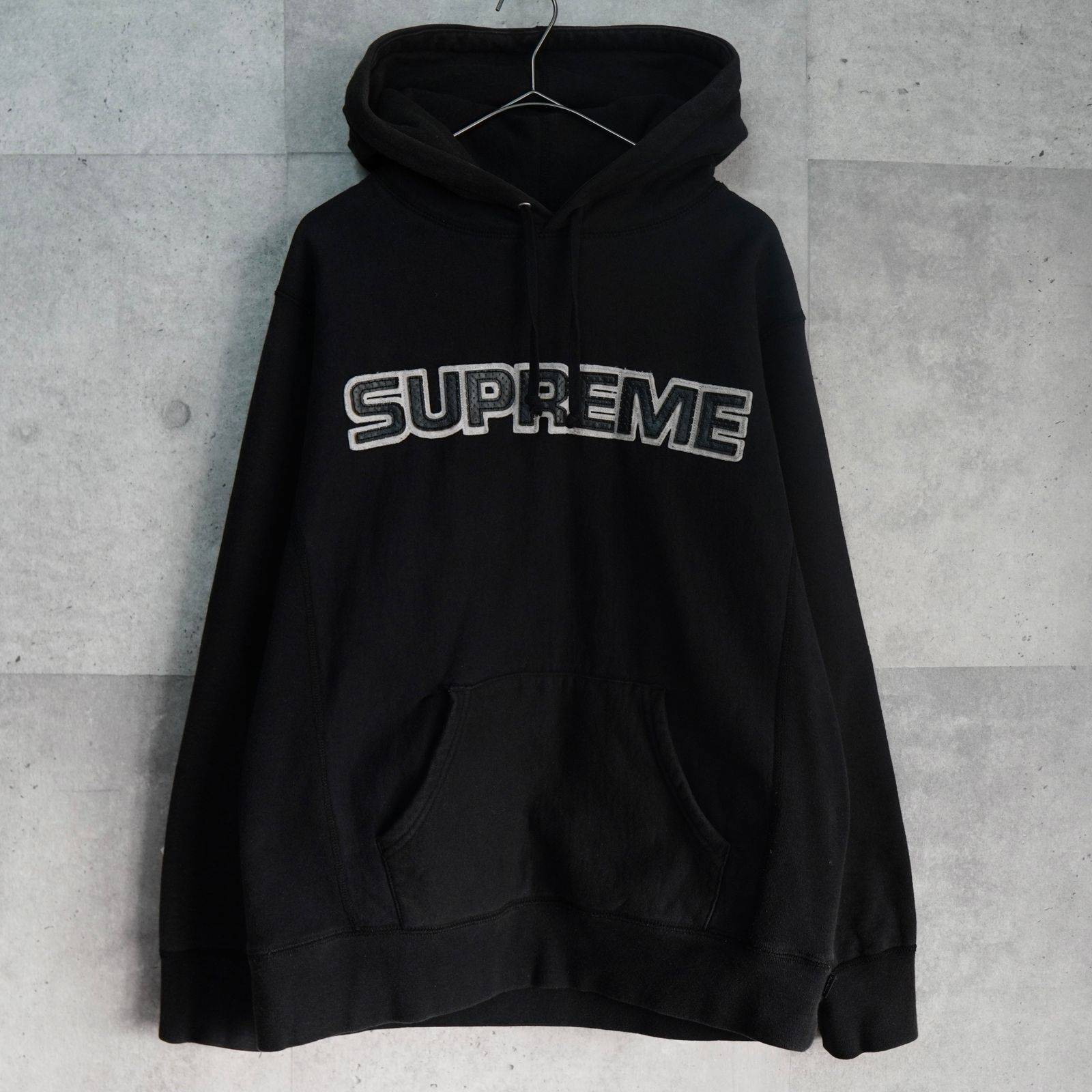 Supreme Perforated Leather Hooded Sweatshirt シュプリーム