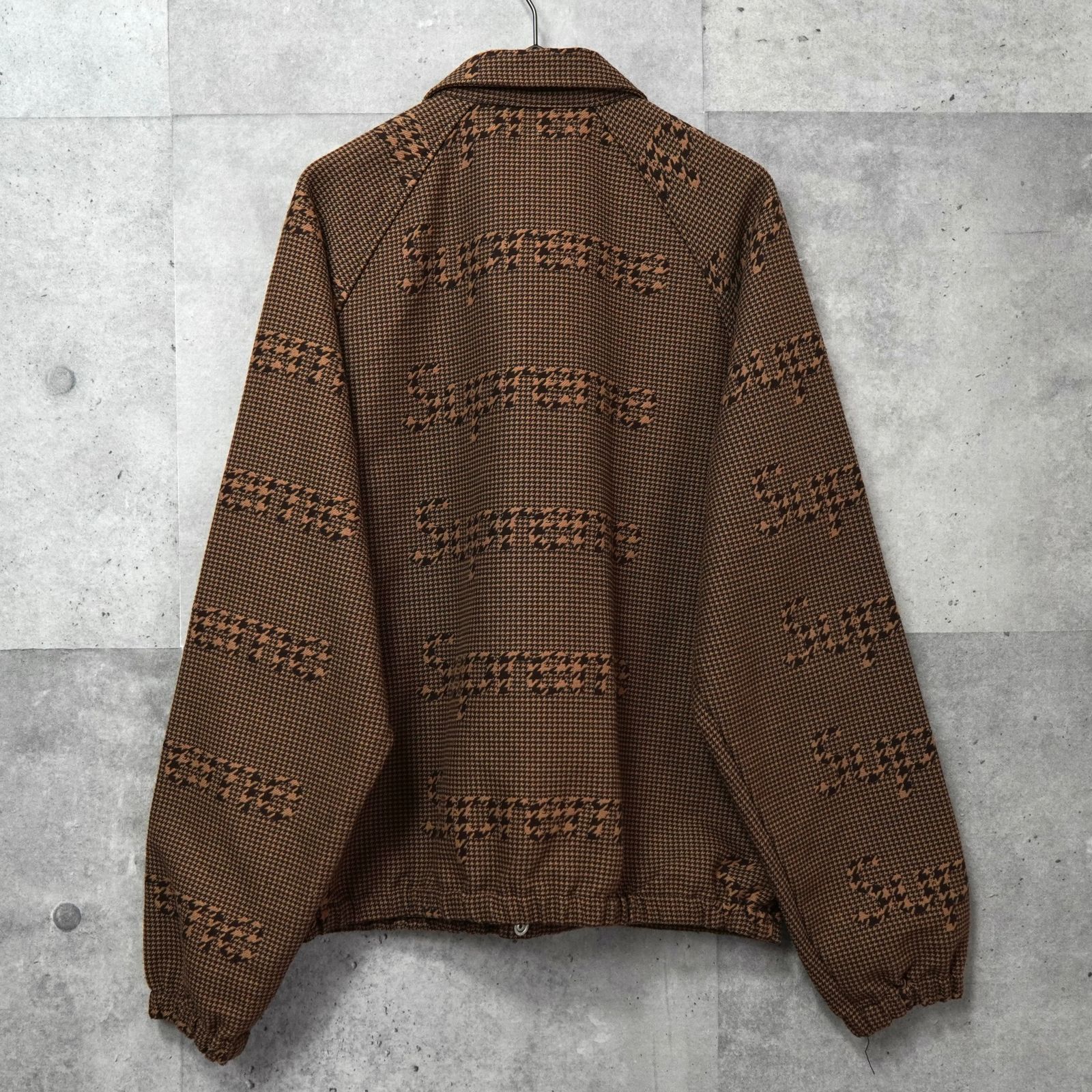 Supreme Houndstooth Logos Snap Front Jacket シュプリーム 千鳥格子
