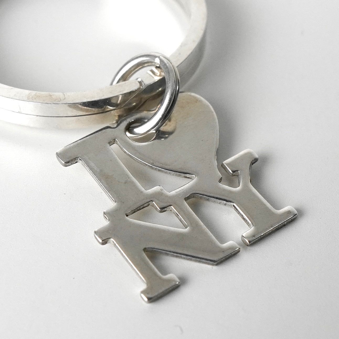 ティファニー アイラブニューヨーク シルバー925 チャーム キーリング キーホルダー