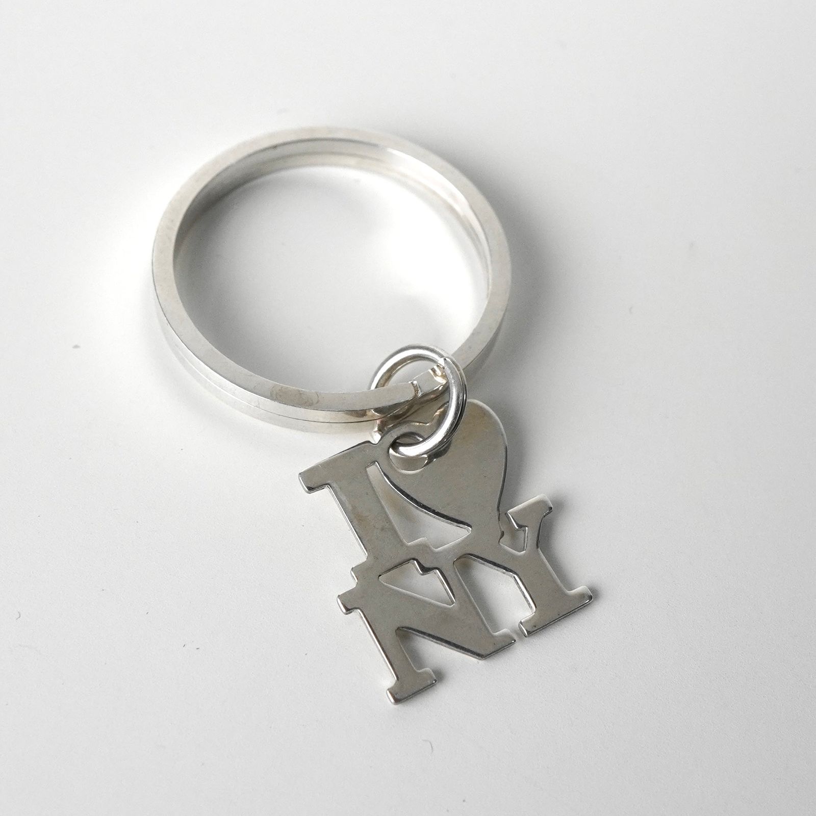 ティファニー アイラブニューヨーク シルバー925 チャーム キーリング キーホルダー