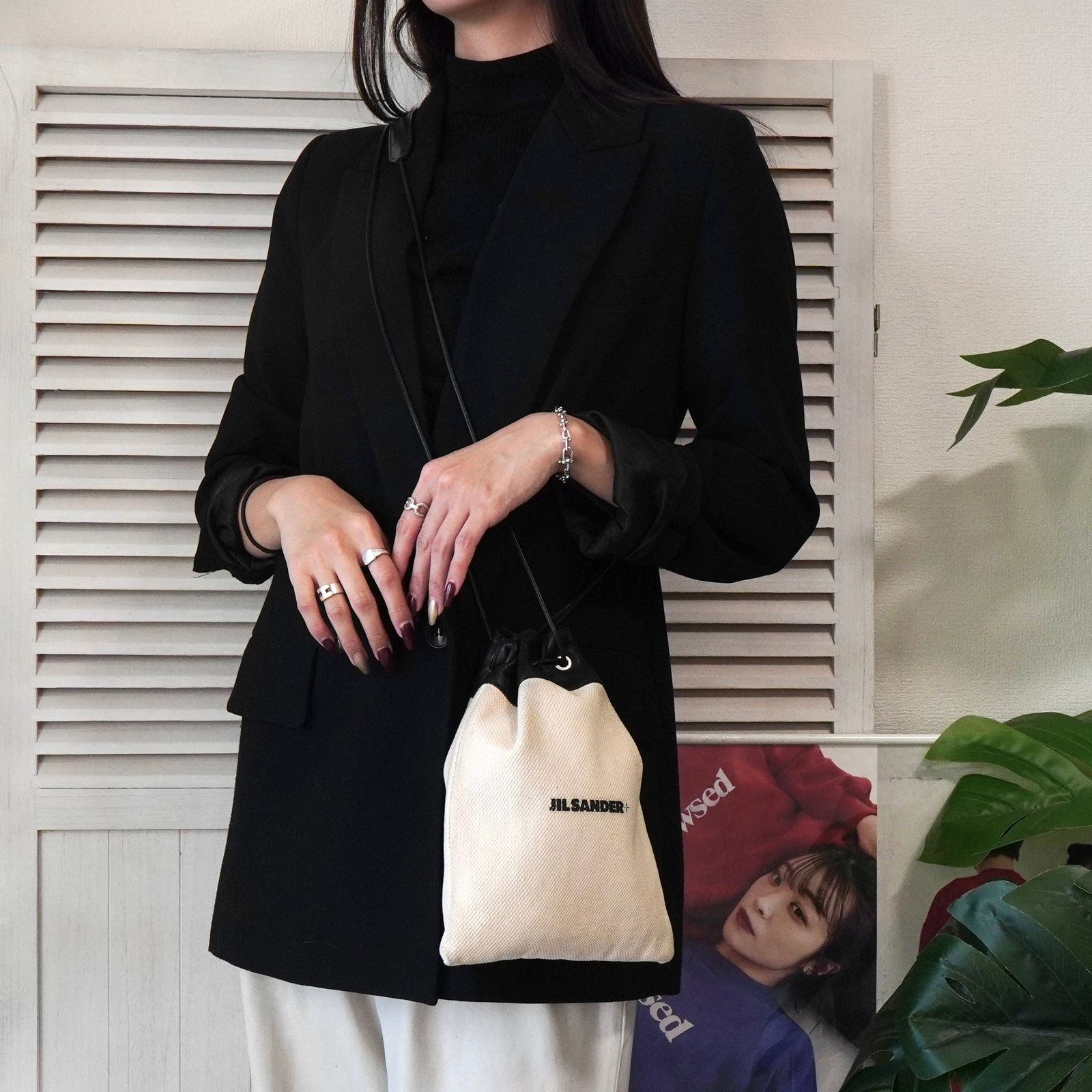 バレンタイン期間限定セール30%OFF 】ジルサンダー ロゴ キャンバス 