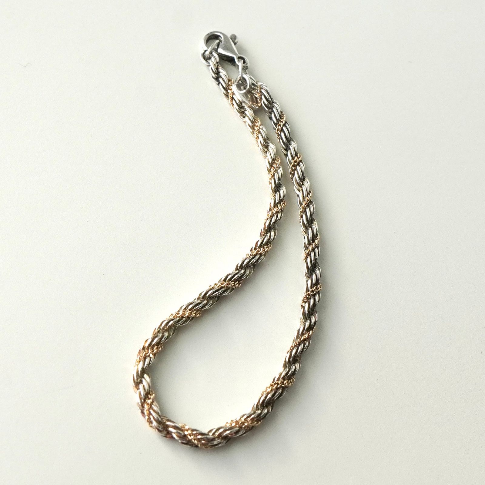 S*ア様 ティファニーツイストチェーンブレスレット 925 14金0823-S3 S*ア様 ティファニーツイストチェーンブレスレット 925 14金0823-S3