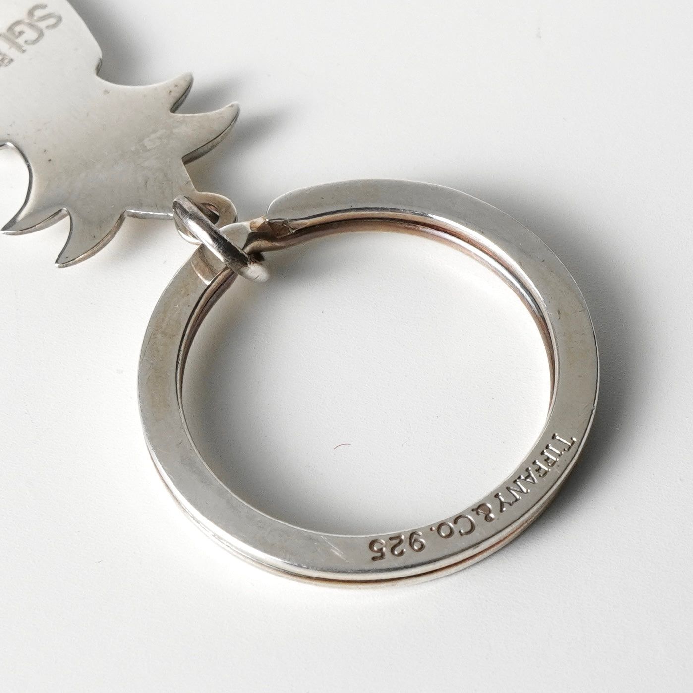  ティファニー 2000年製 パイナップル モチーフ シルバー925 チャーム キーリング キーホルダー キーホルダー キーリング 小物