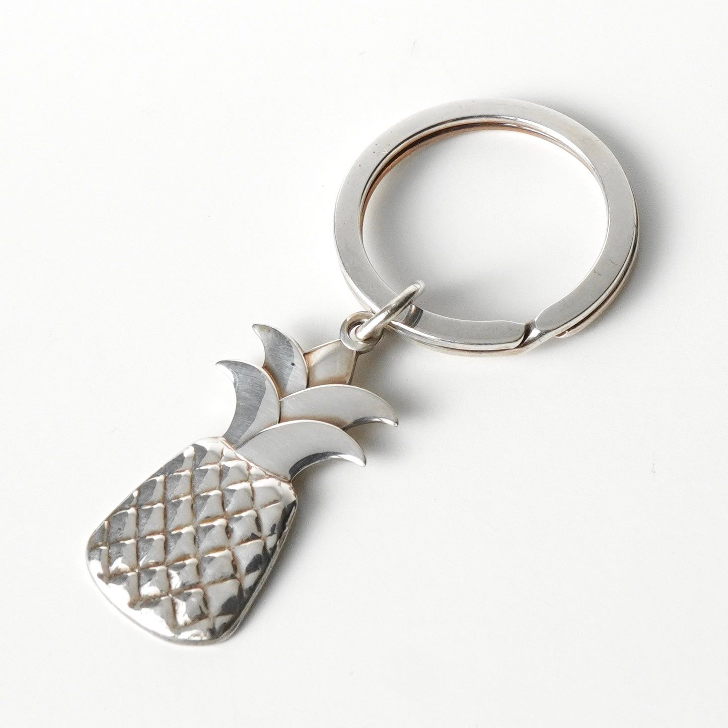 ティファニー 2000年製 パイナップル モチーフ シルバー925 チャーム キーリング キーホルダー