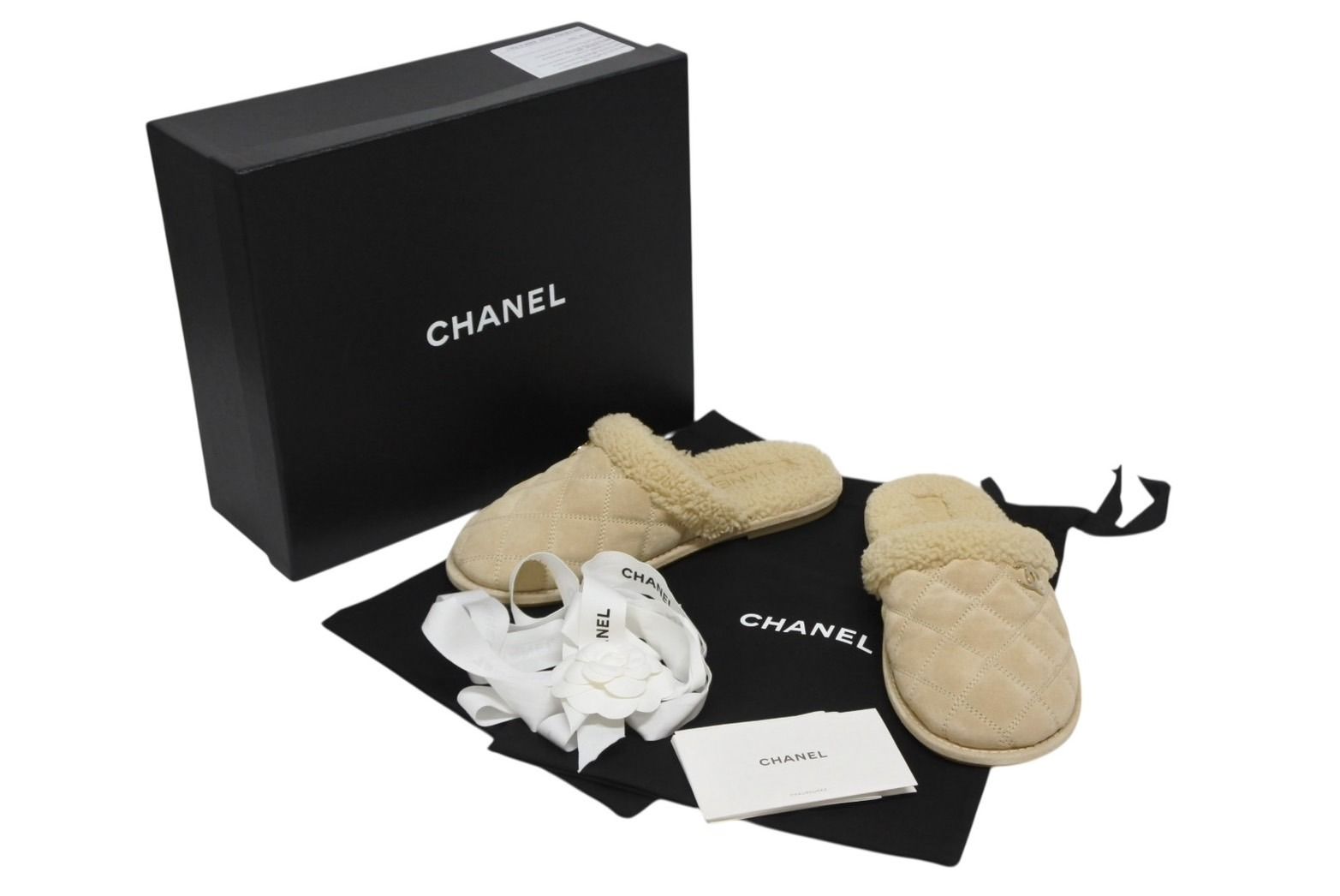 新品未使用 CHANEL シャネル スリッパ サンダル ココマーク マトラッセ