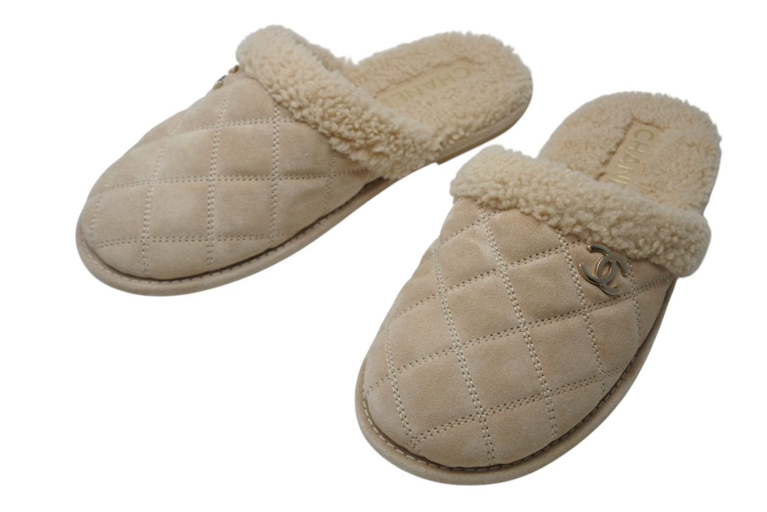 新品未使用 CHANEL シャネル スリッパ サンダル ココマーク マトラッセ