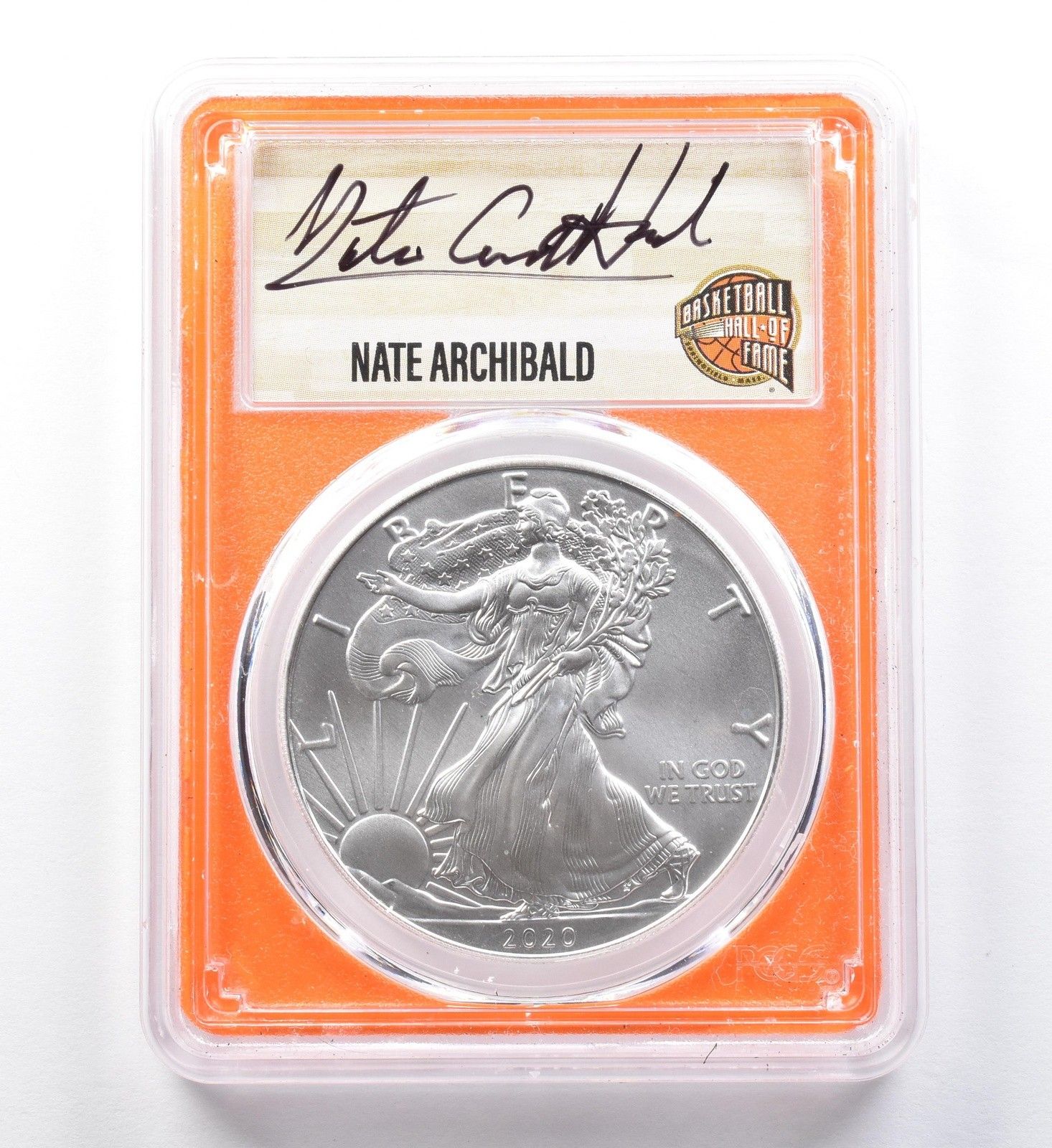 2020年 (P) アメリカンシルバーイーグル アーチボルド発行 FDOI MS70