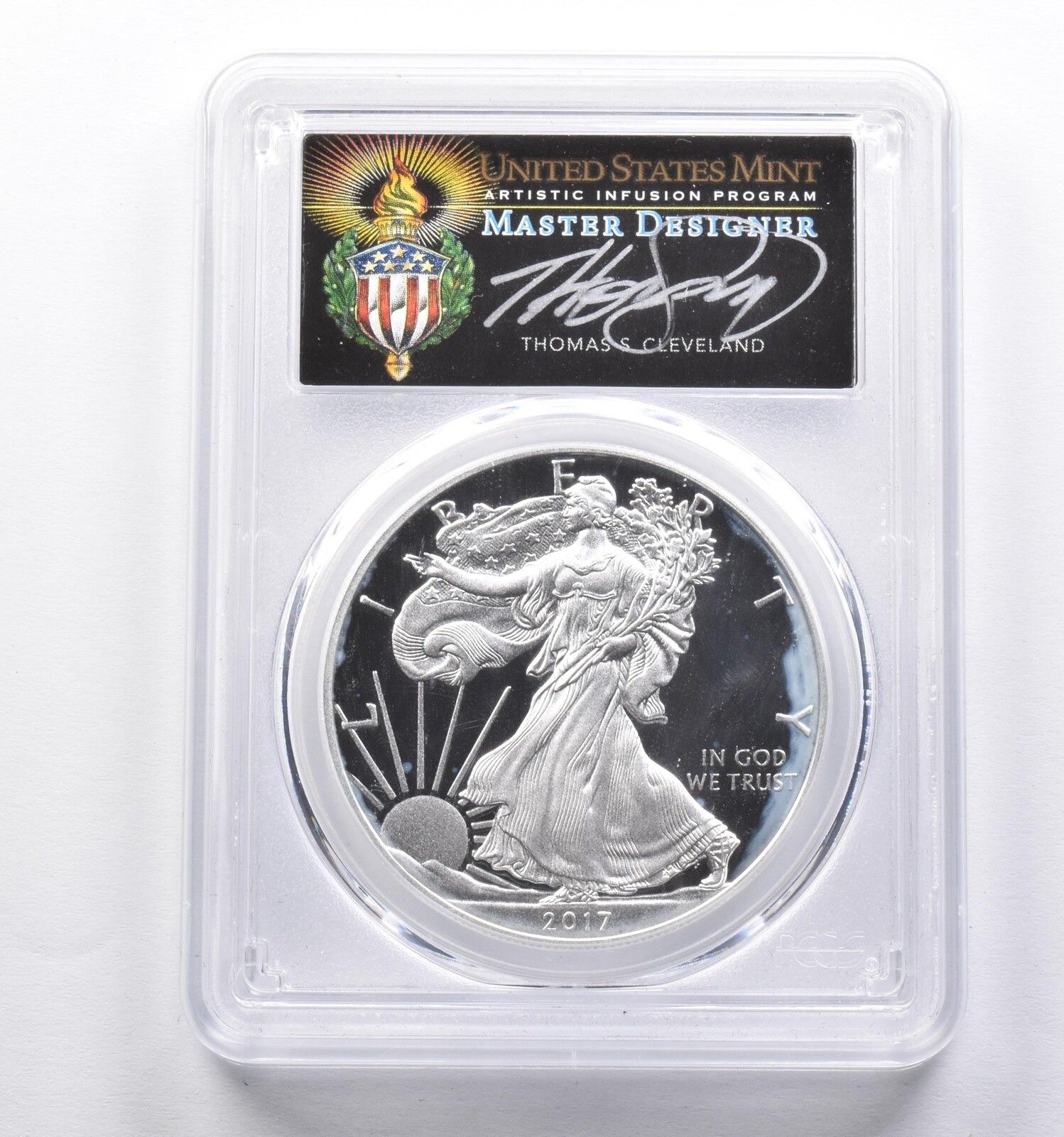 PR70 2017-W アメリカン シルバー イーグル クリーブランド サイン入り