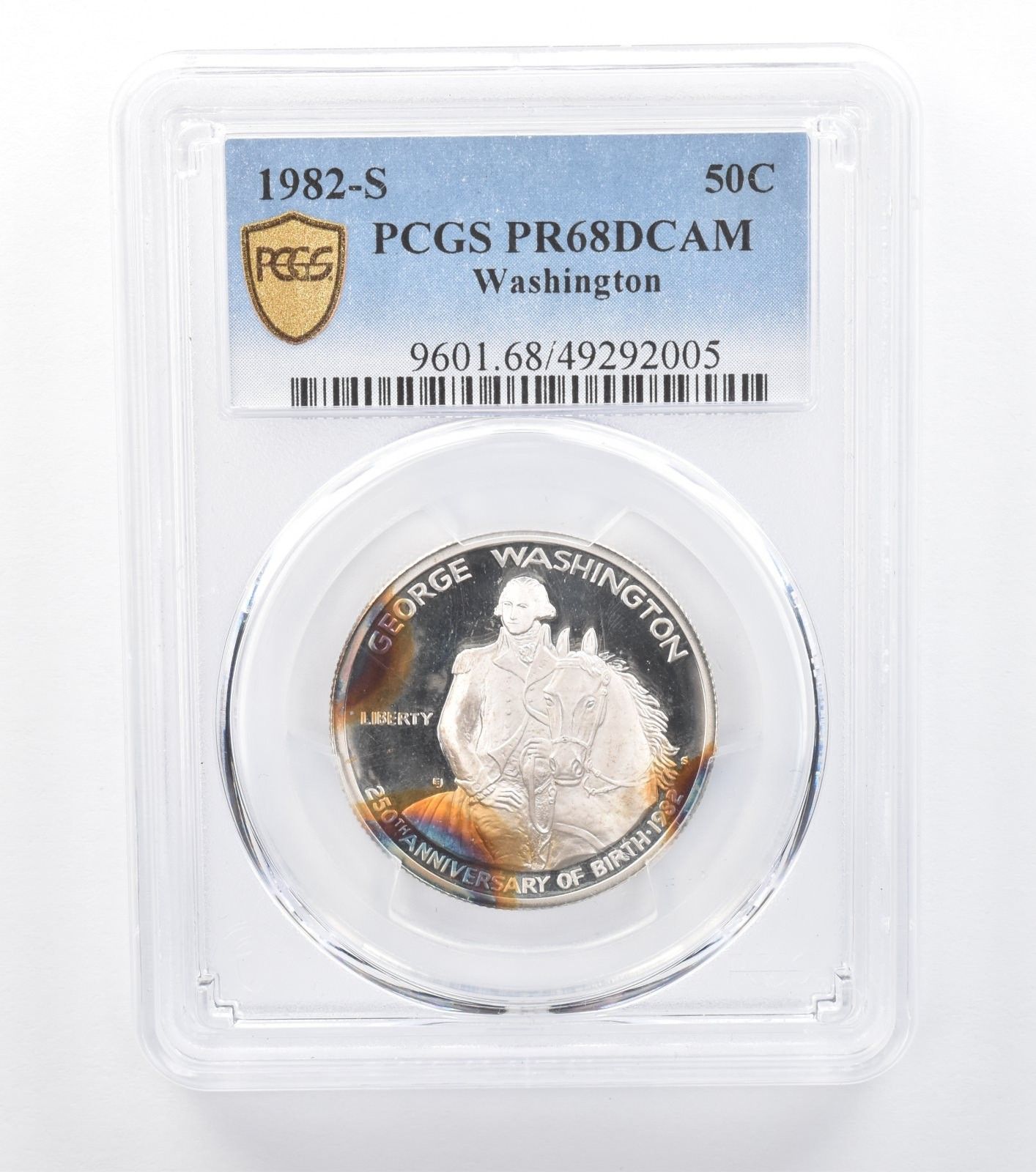 1982-S ジョージ・ワシントン記念ハーフドル PR68 PCGS ted T *7748